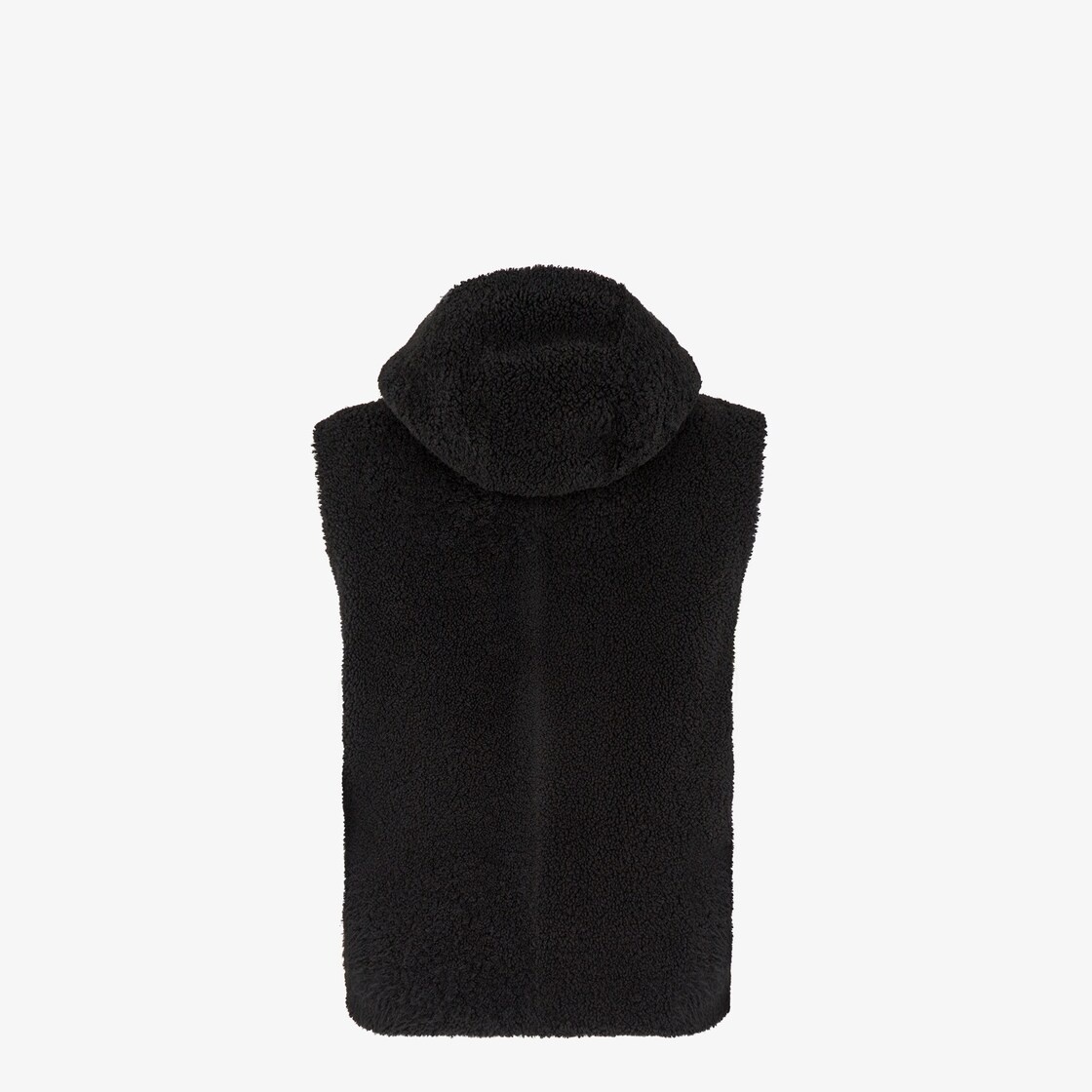 Black shearling vest - 2