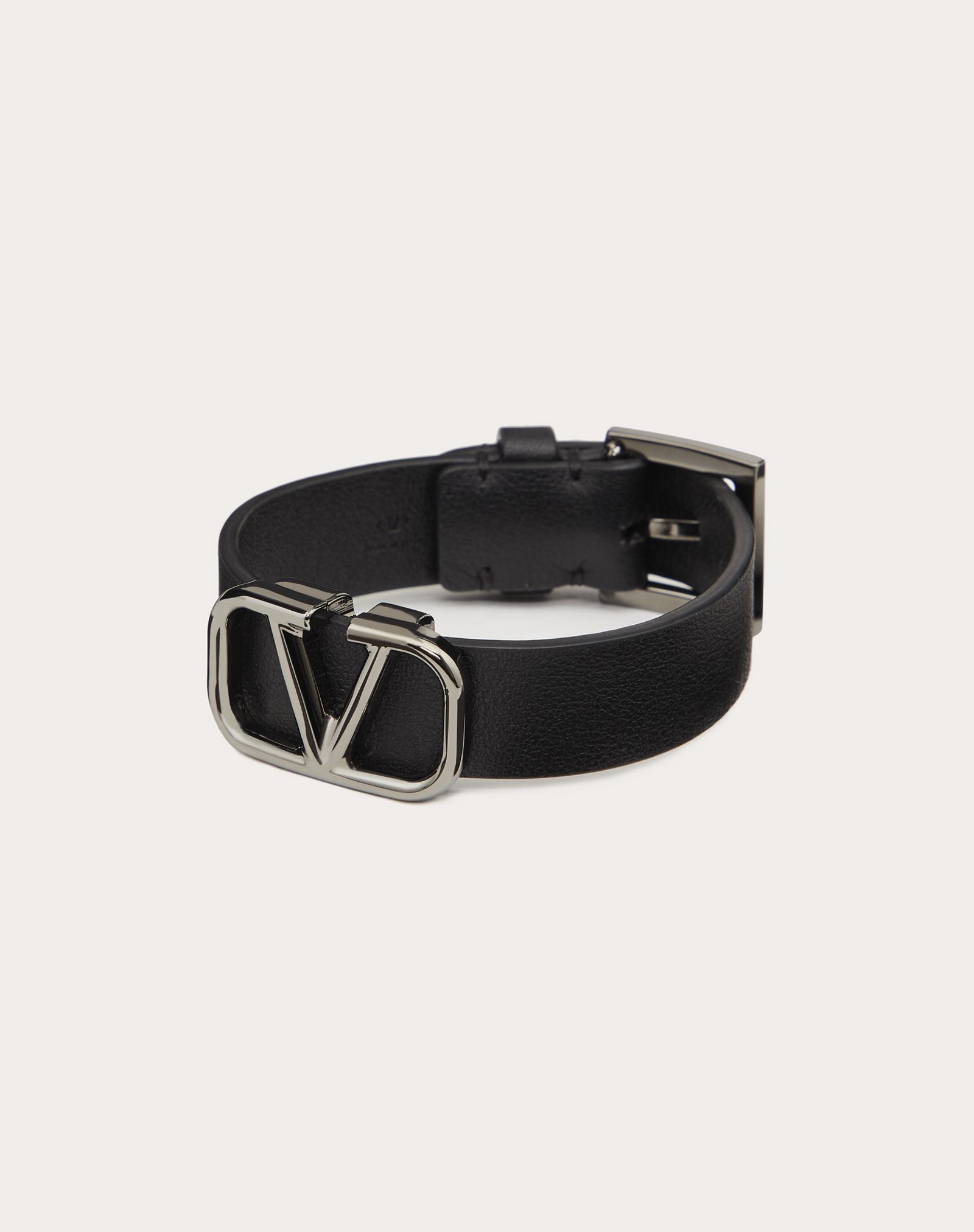 VLogo Signature Leather Bracelet - 3