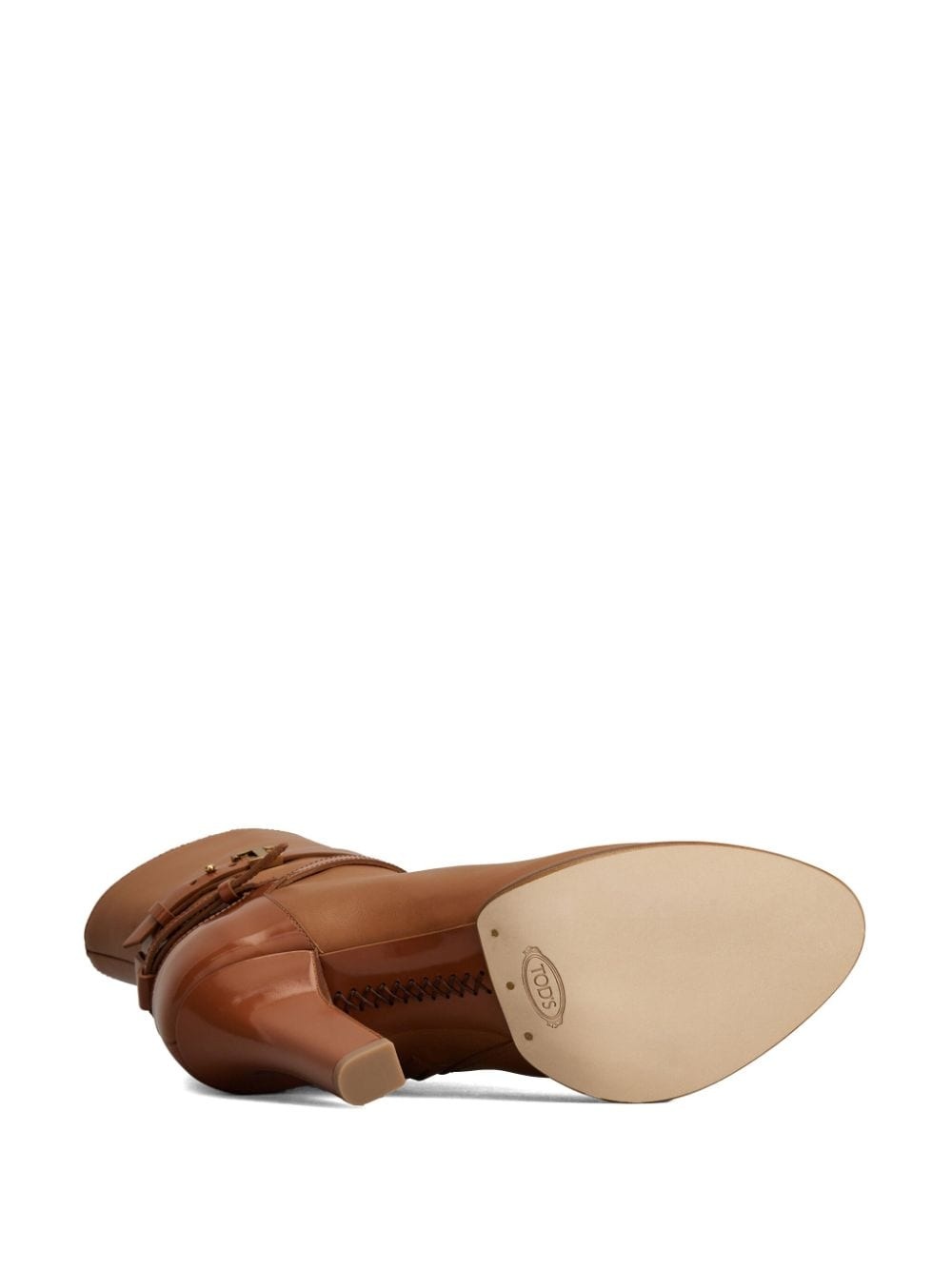 105mm leather ankle boots - 4