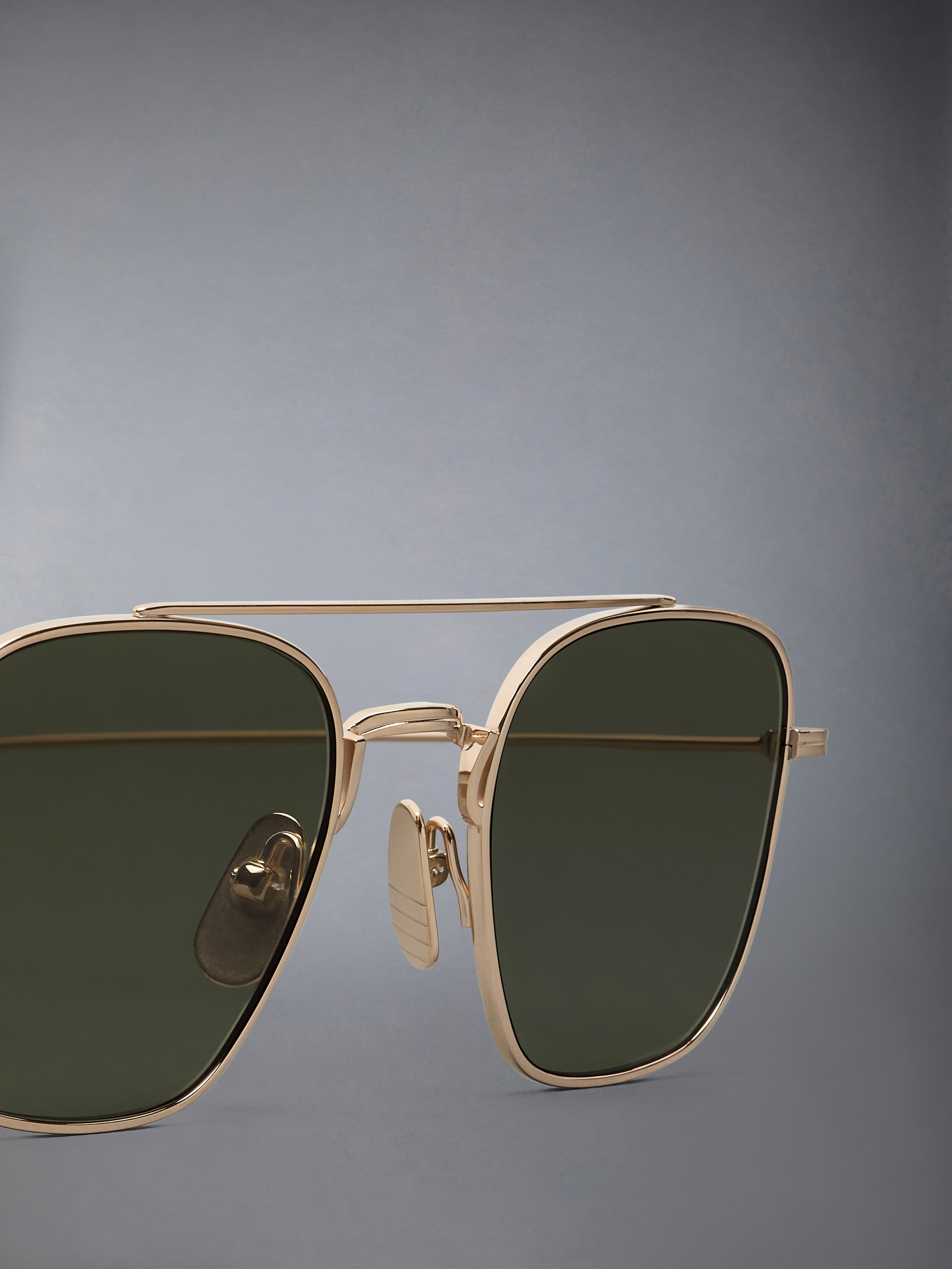 TITANIUM SQUARED AVIATOR SUNGLASSES - 3