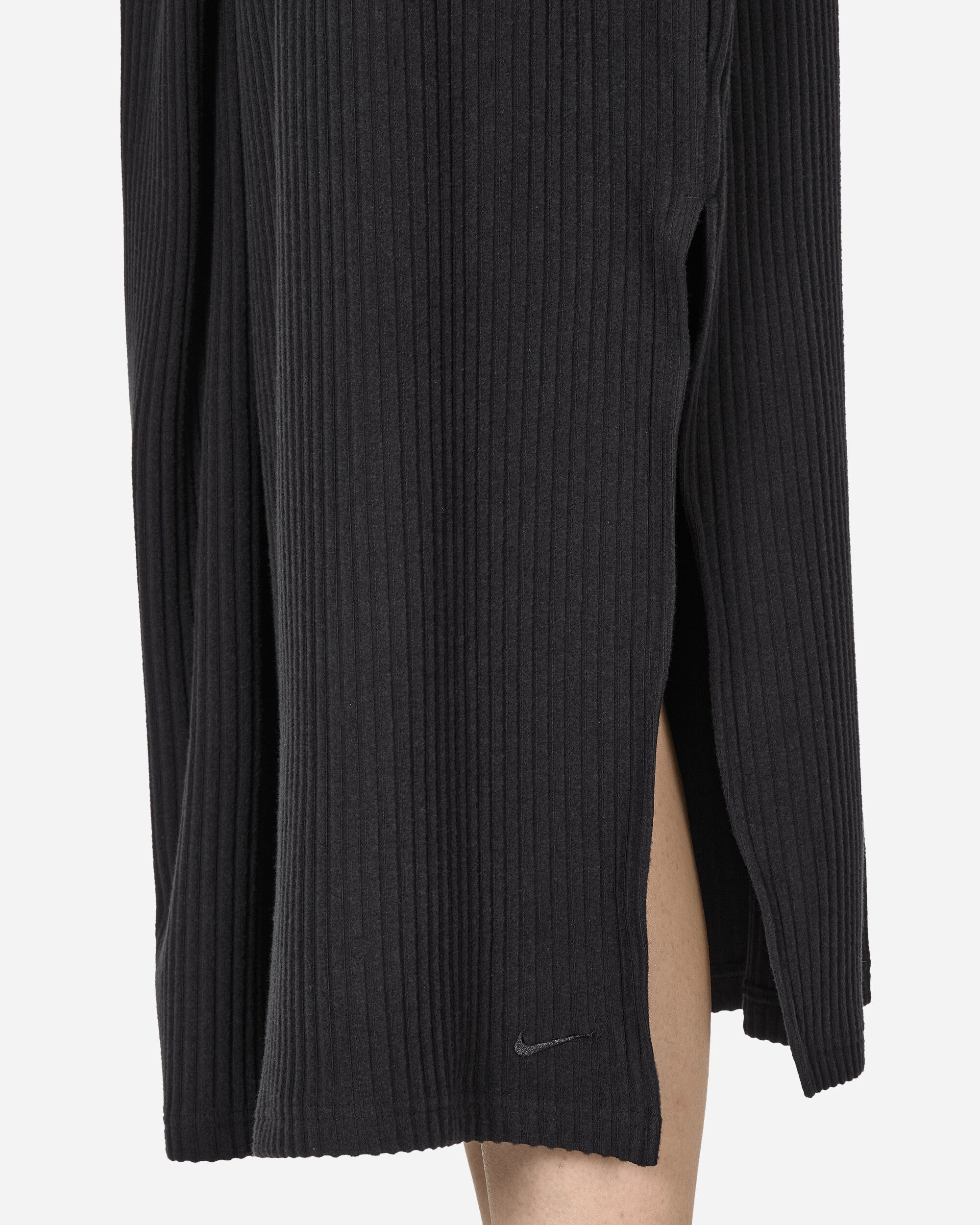 Chill Knit Ribbed Midi Skirt Black - 5