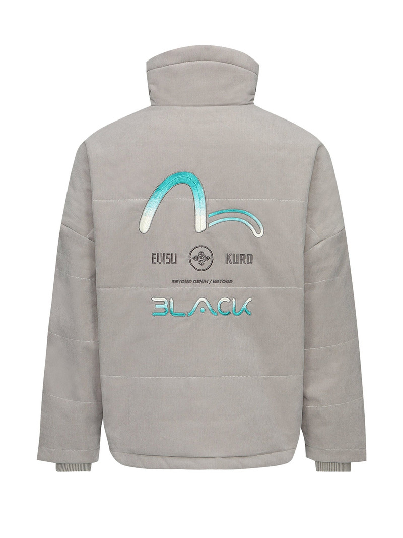 Gredient Seagull Embroidery Padded Jacket 11