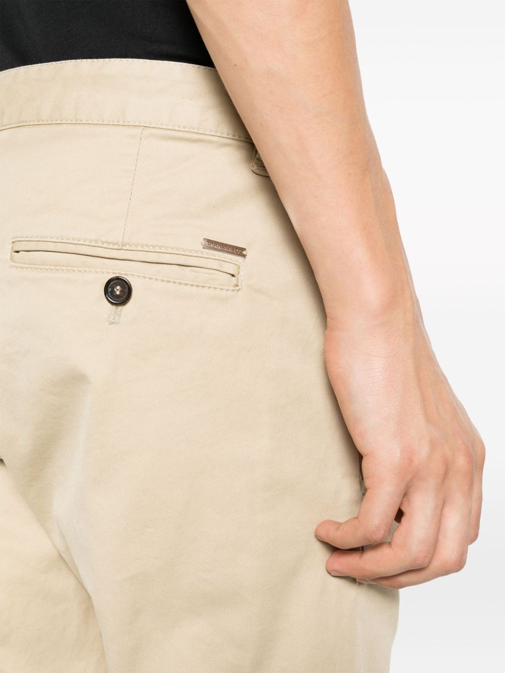 low-rise slim-fit cotton chinos - 5