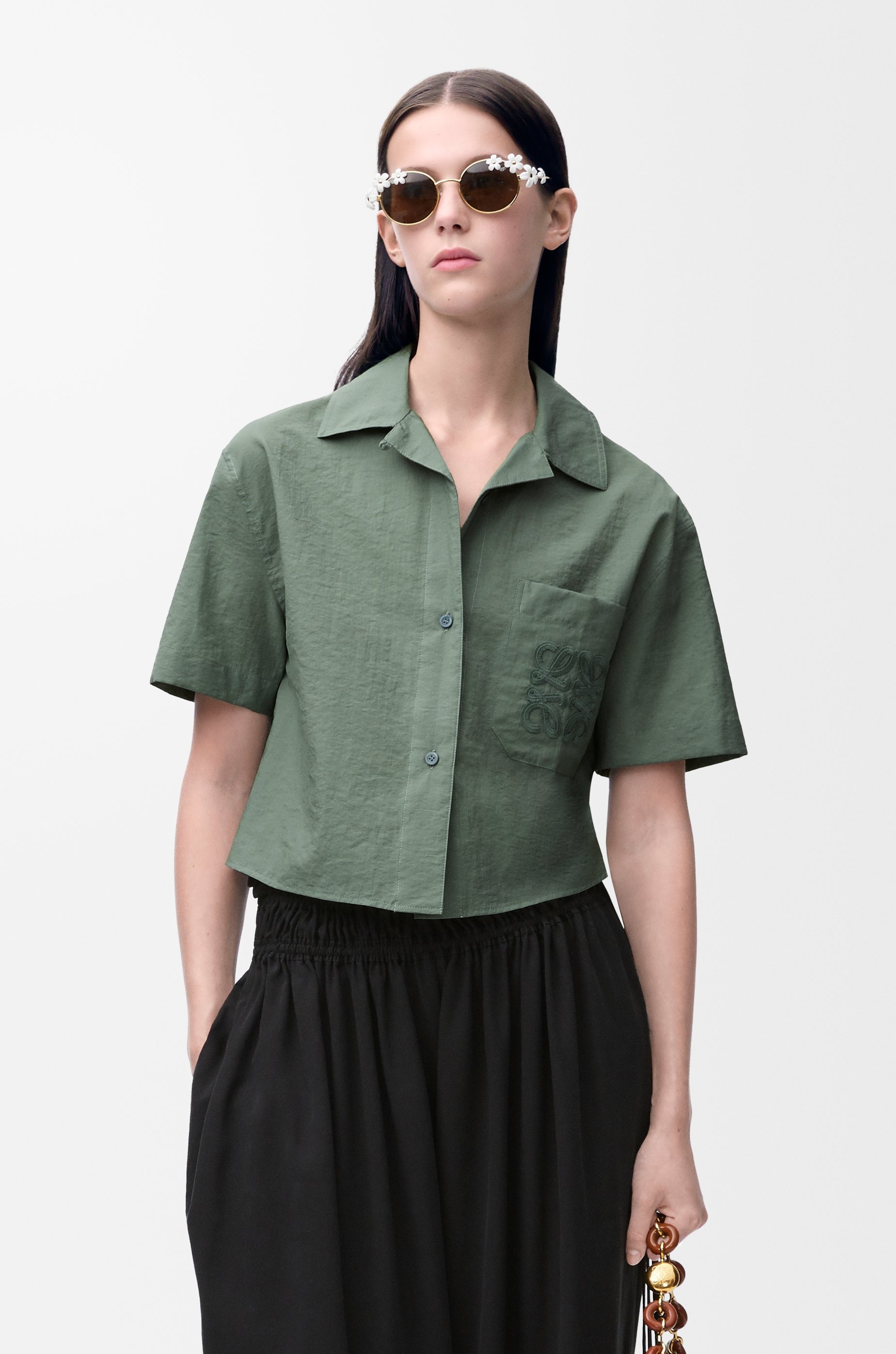 Short sleeve shirt in cotton blend - 3
