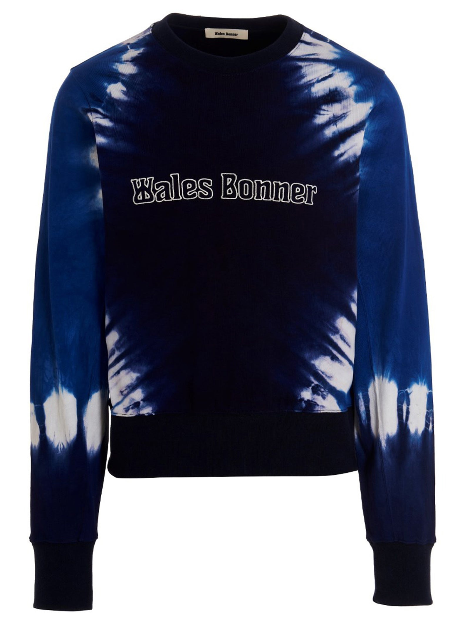 Wales Bonner Men Logo Embroidery Tie Dye Sweatshirt - 1