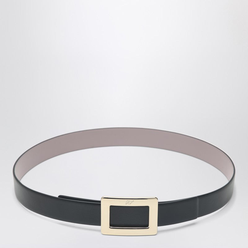 BELLE VIVIER BLACK/PINK LEATHER BELT - 1
