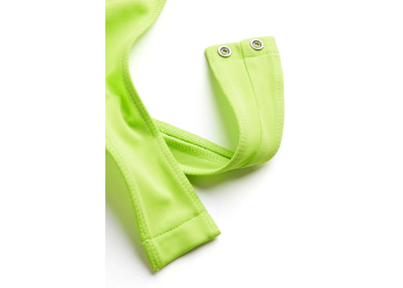 MUGLER Mugler H&M Cut-Out Bodysuit Acid Green outlook