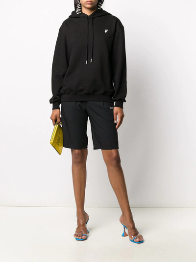 Off-White pleated ribbon trim shorts outlook