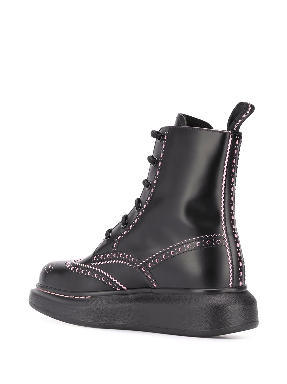 Hybrid lace-up brogue boots - 3