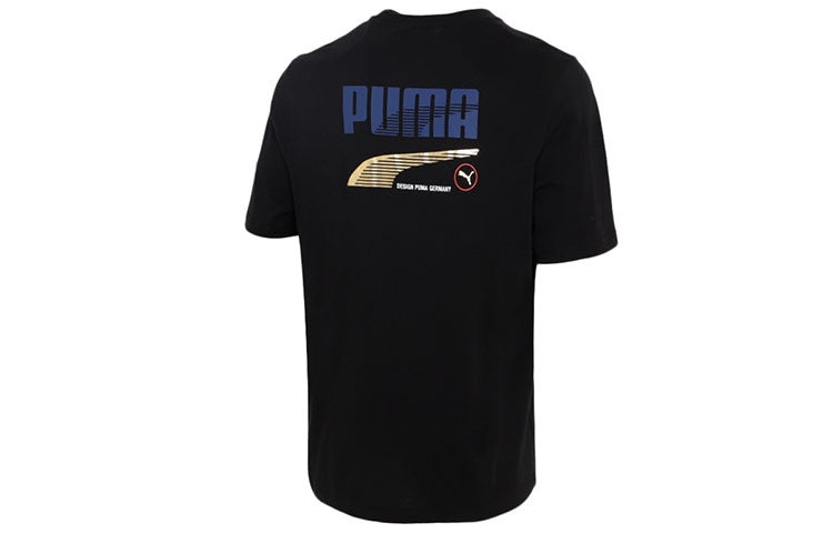 PUMA Team Graphic T-Shirt 'Black' 532704-01 - 2