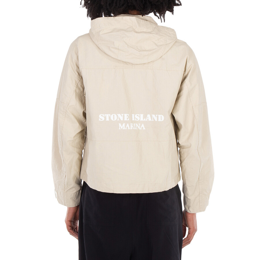 Stone Island Logo-Print Hooded Jacket - 5