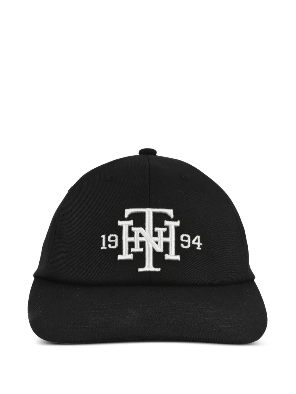 lettering-embroidered baseball cap - 1