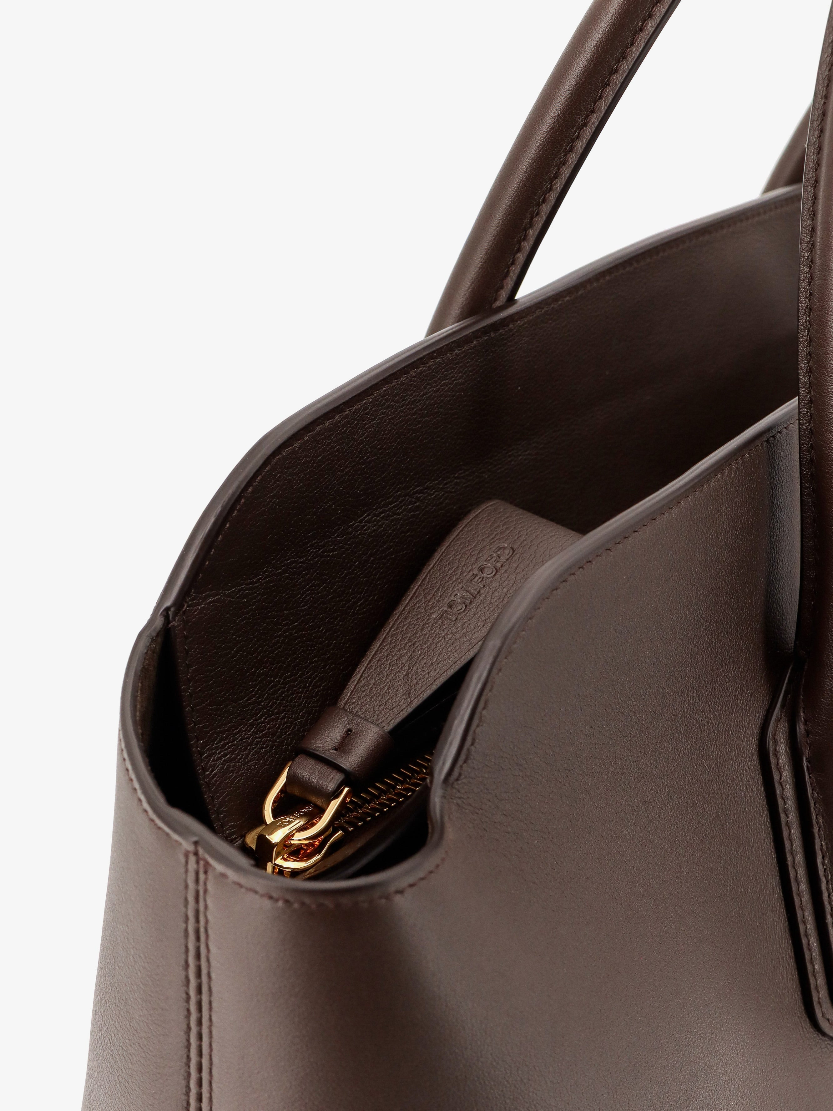 LEATHER SHOULDER BAG WITH LOGO - 4