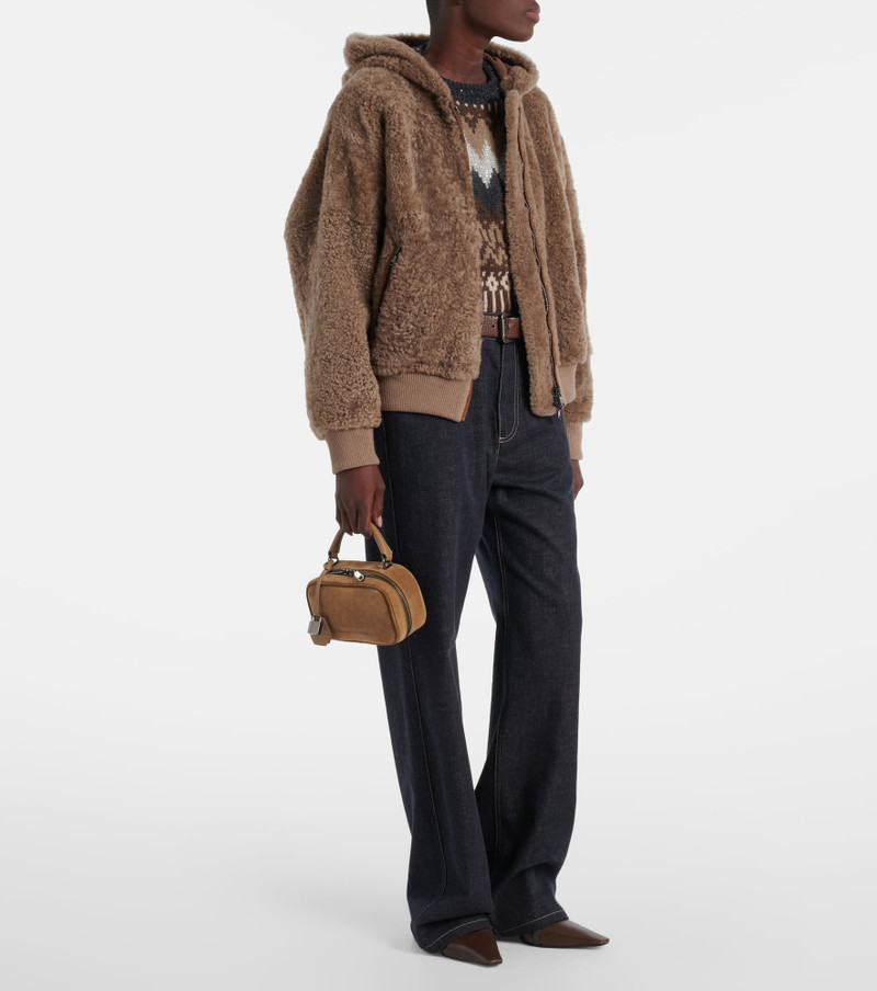 Brunello Cucinelli Shearling and cashmere jacket outlook