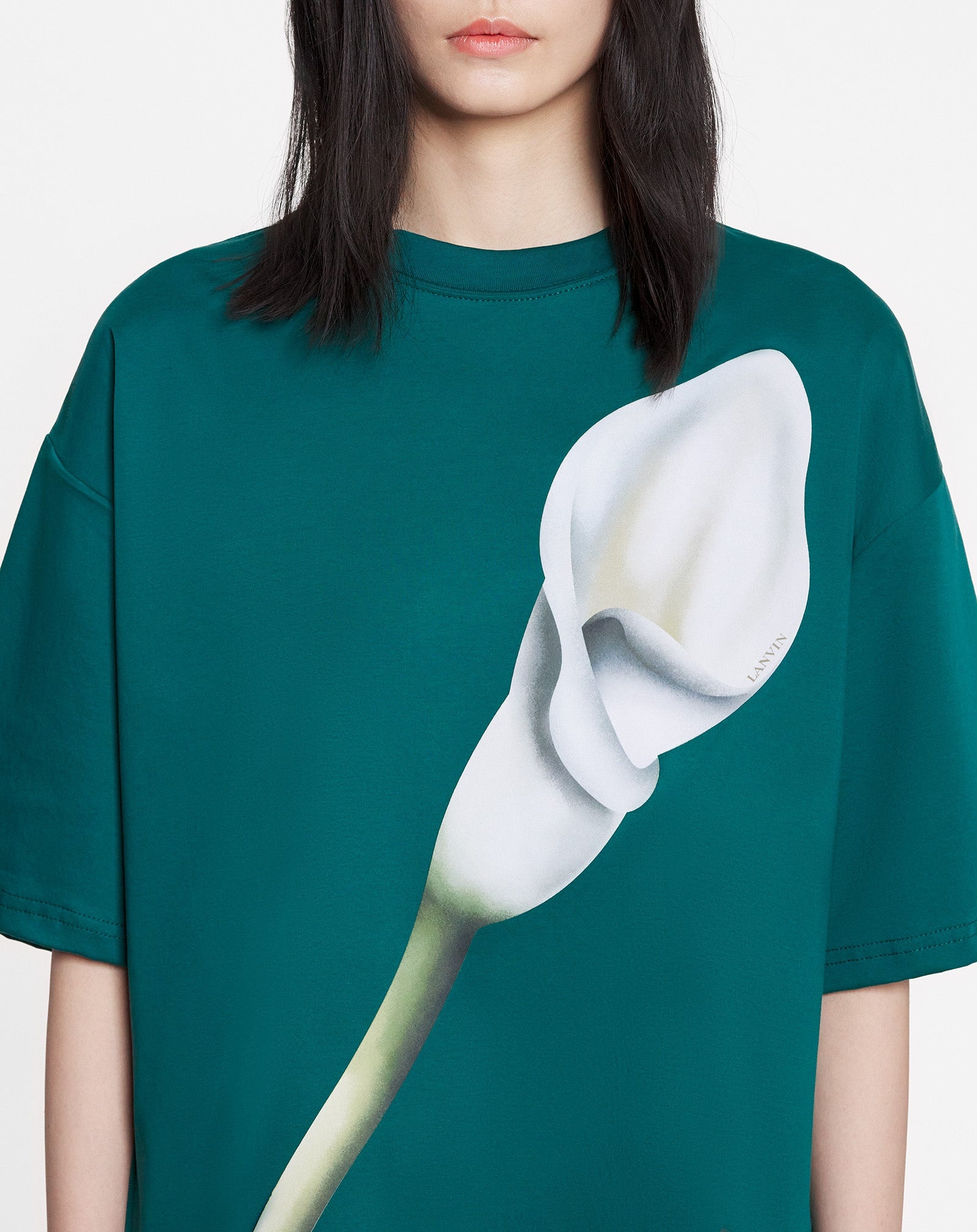 OVERSIZED T-SHIRT WITH CALLA LILY PRINT - 5