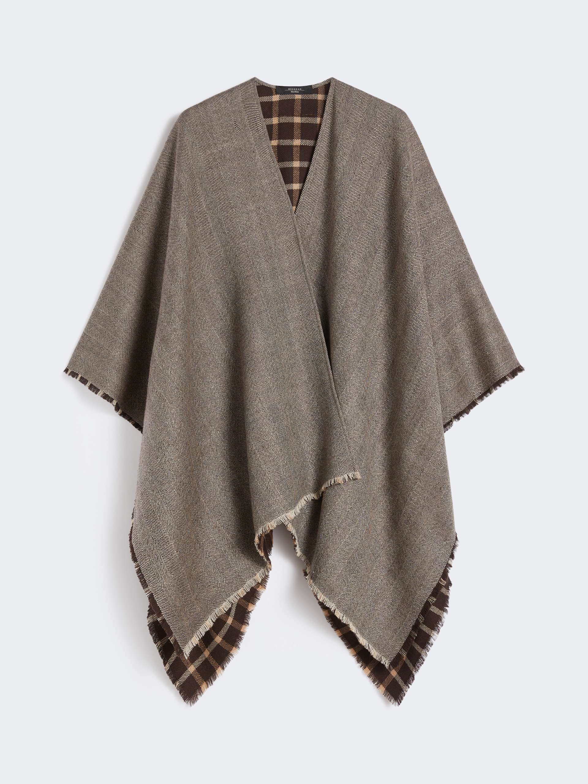 OGNUNO Double-face wool cape - 2