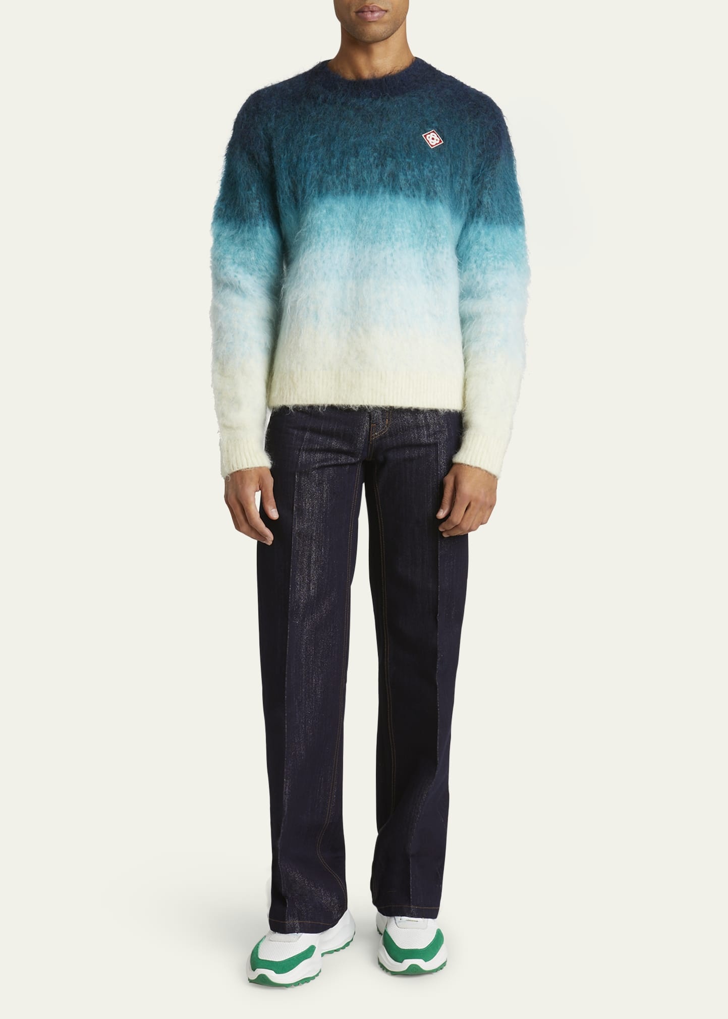 Men's Gradient Mohair Sweater - 2