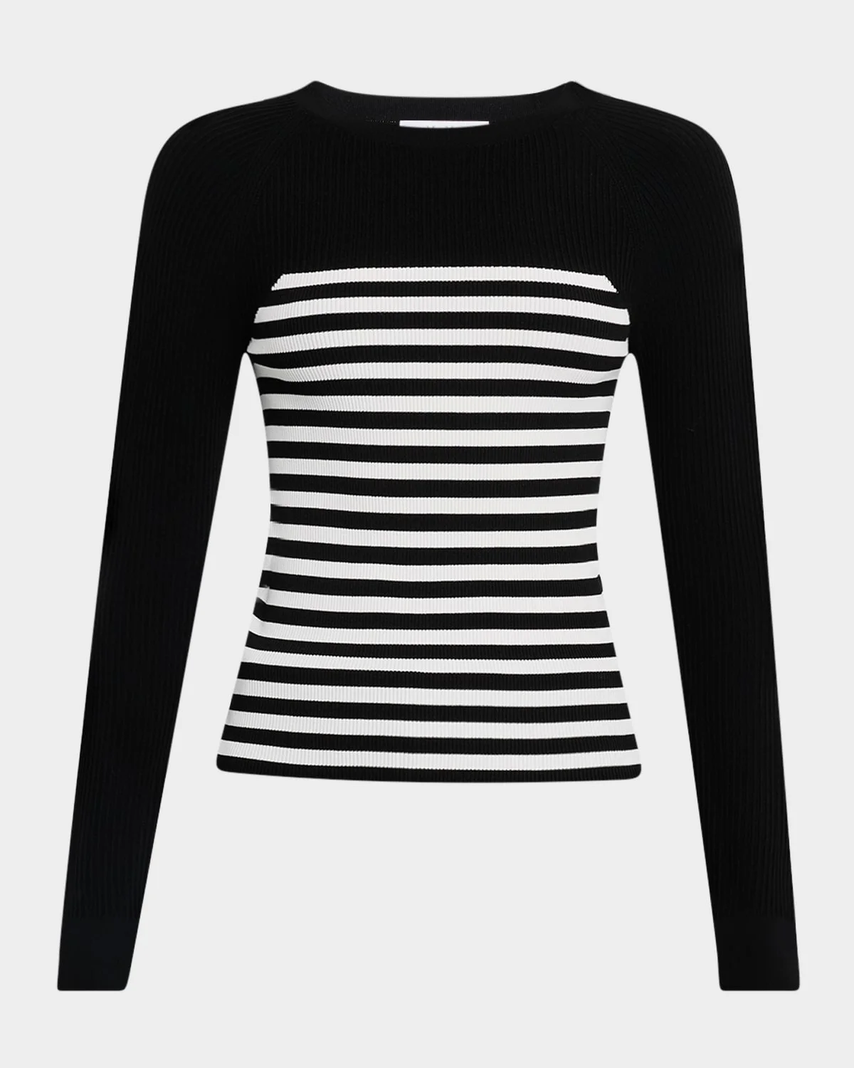 Braies Striped Rib Crewneck Sweater - 1