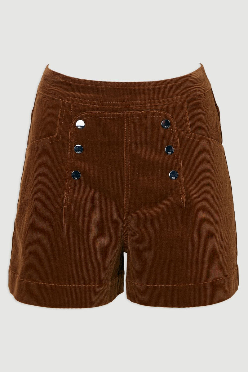 Stretch Cord Button Detail Short 4