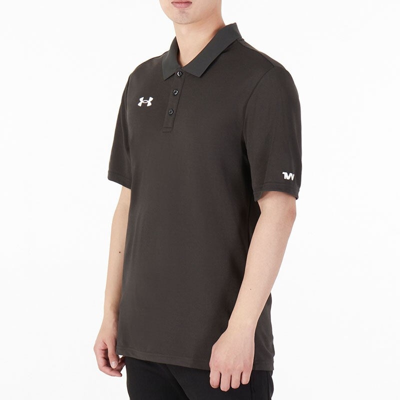 Men's Under Armour Casual Sports lapel Training Breathable Short Sleeve Polo Shirt Gray 21500537-010 - 4