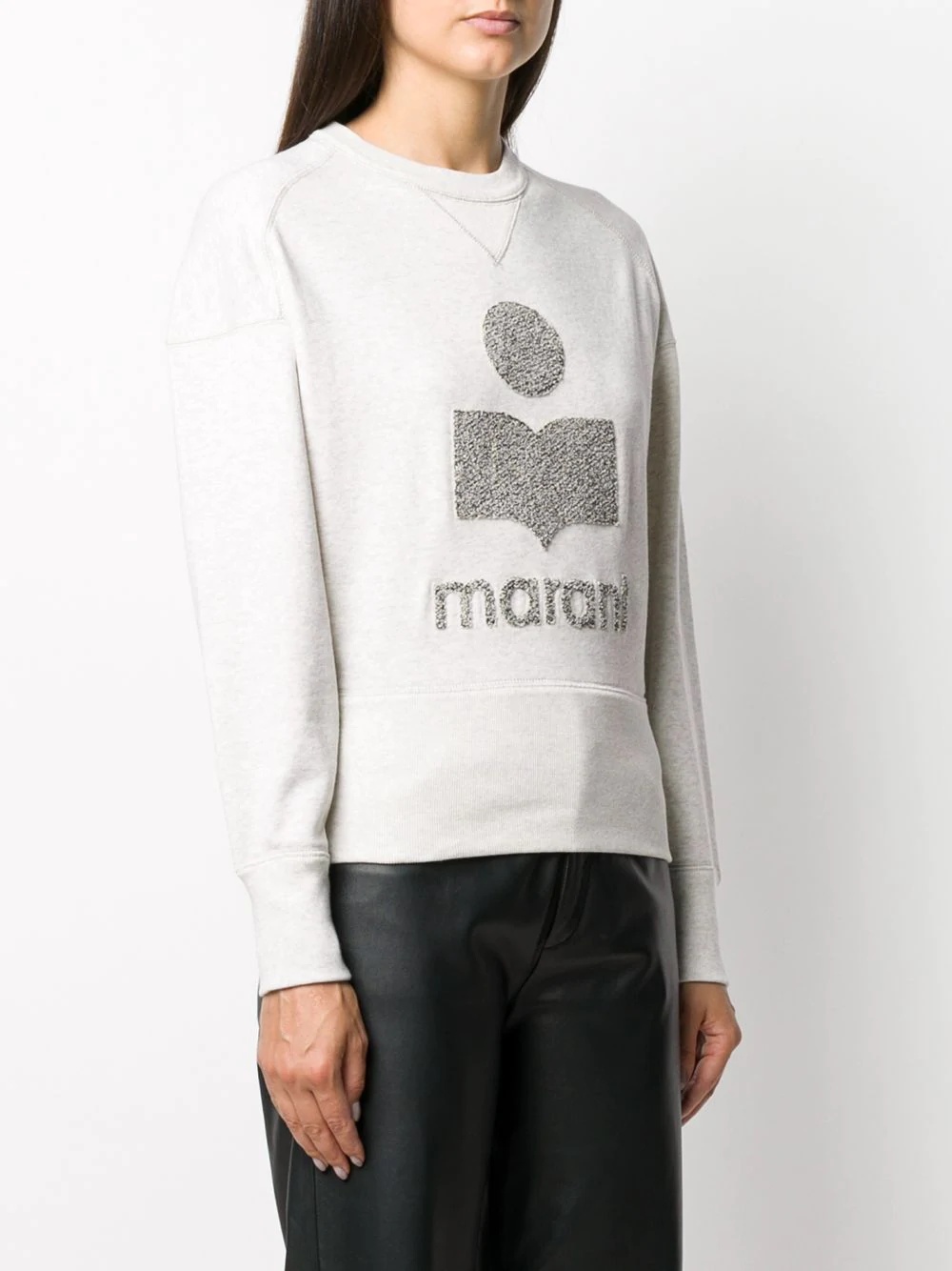 contrast logo sweatshirt  - 3