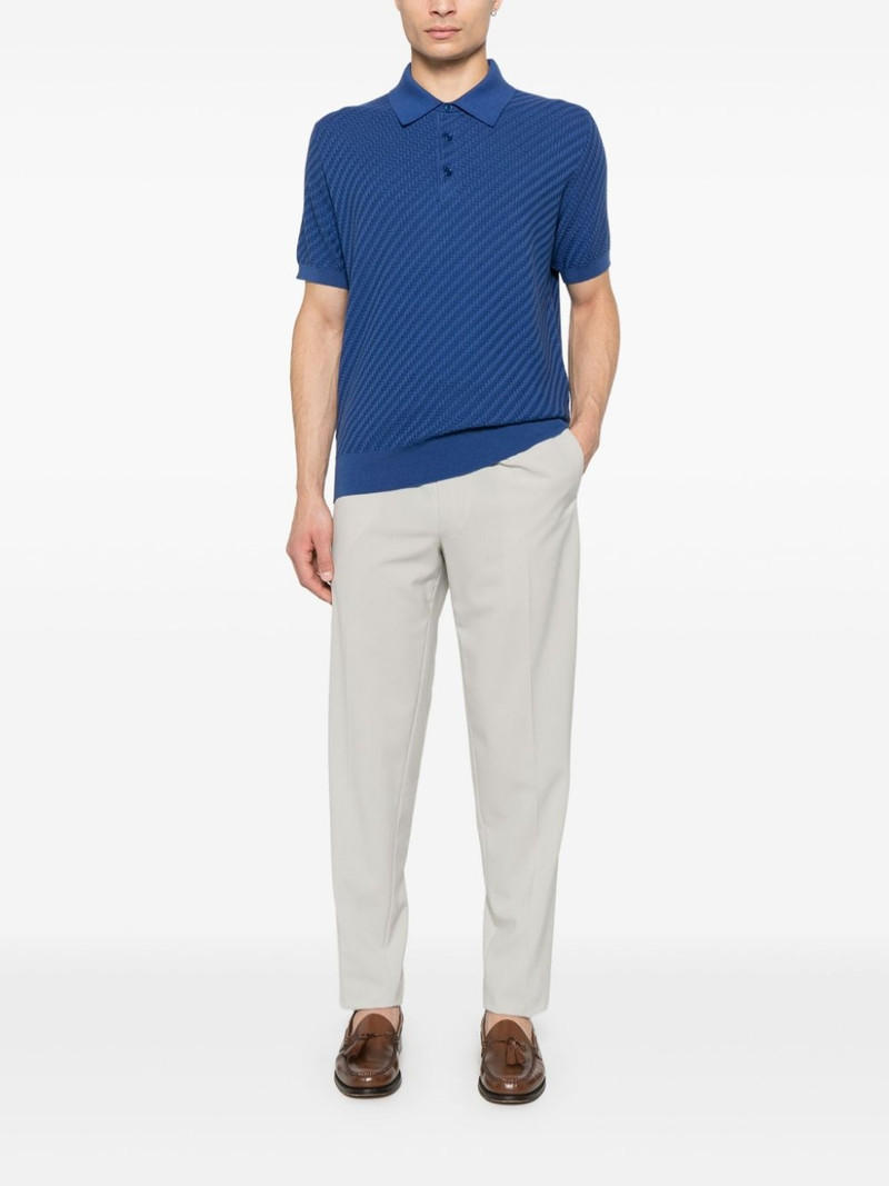 Brioni herringbone polo shirt outlook
