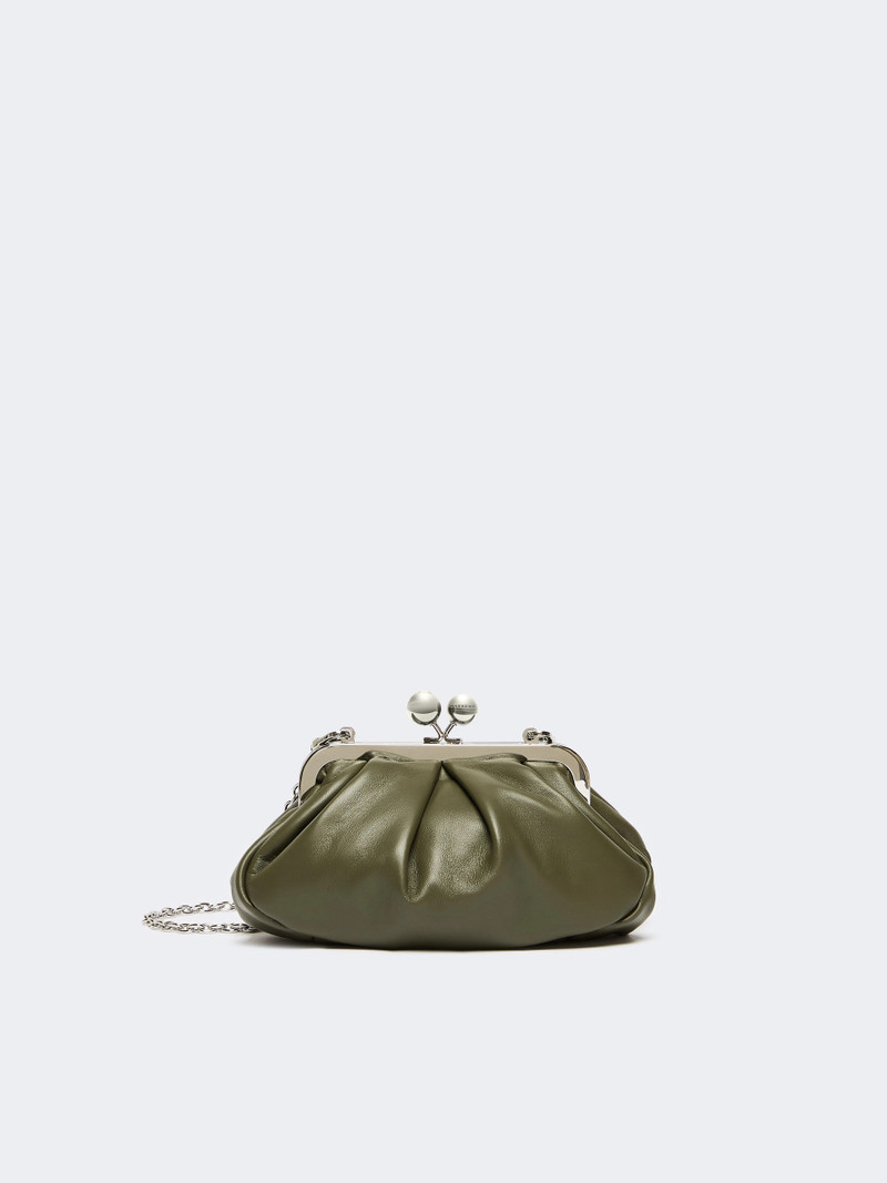 PRATI Small sheepskin Pasticcino Bag - DARK GREEN 1