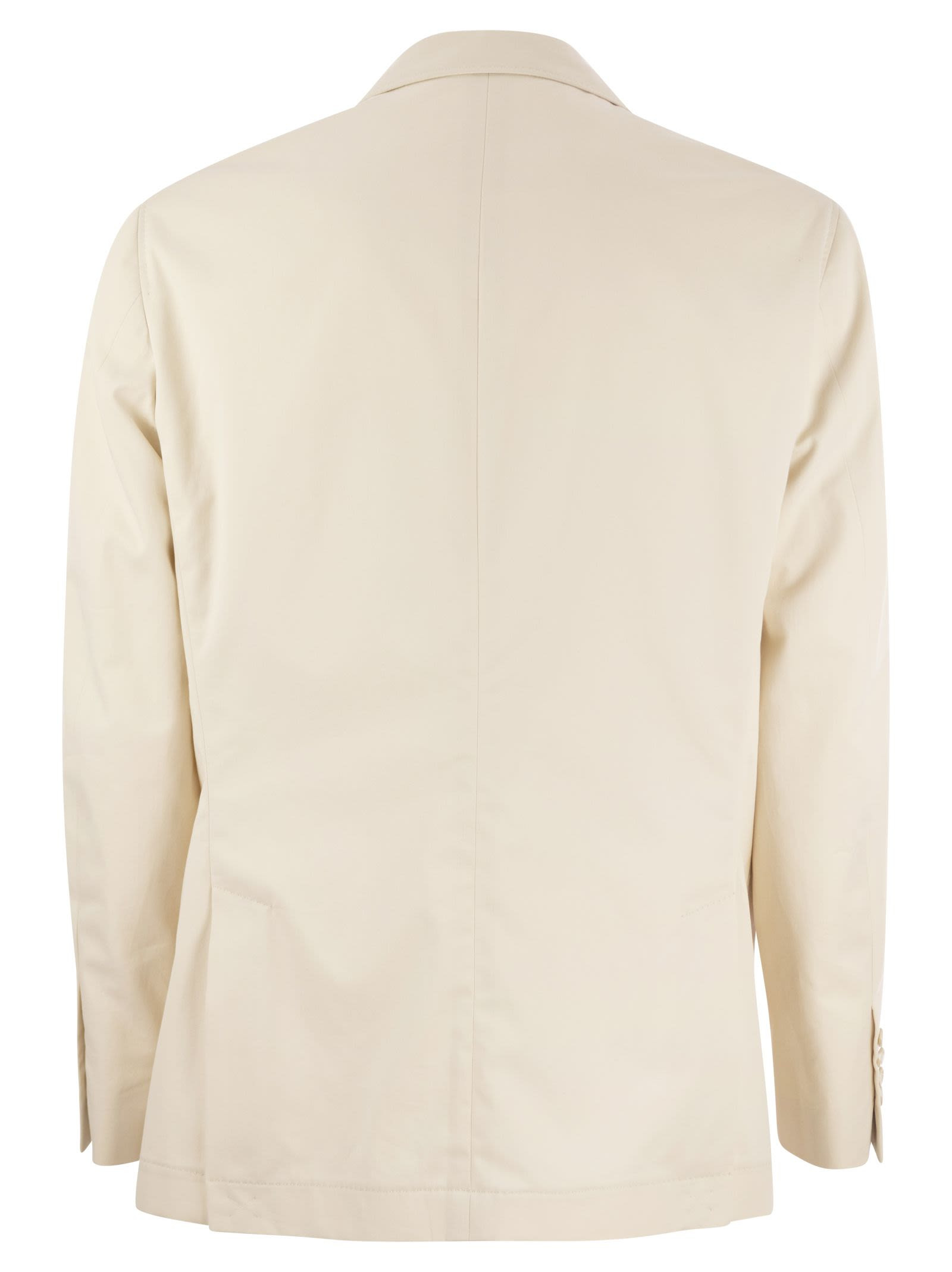 Brunello Cucinelli Men Cotton And Cashmere Deconstructed Jacket With Patch Pockets - 2
