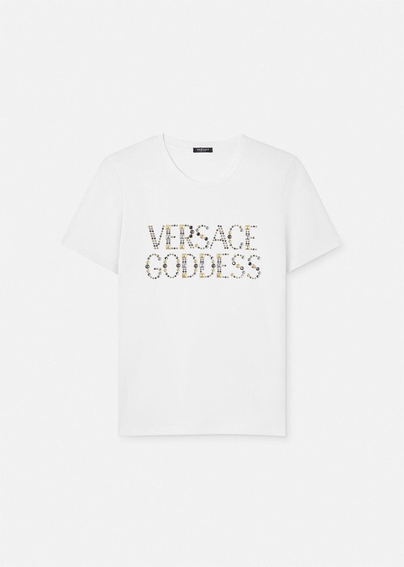 Versace Goddess Studded T-shirt 1