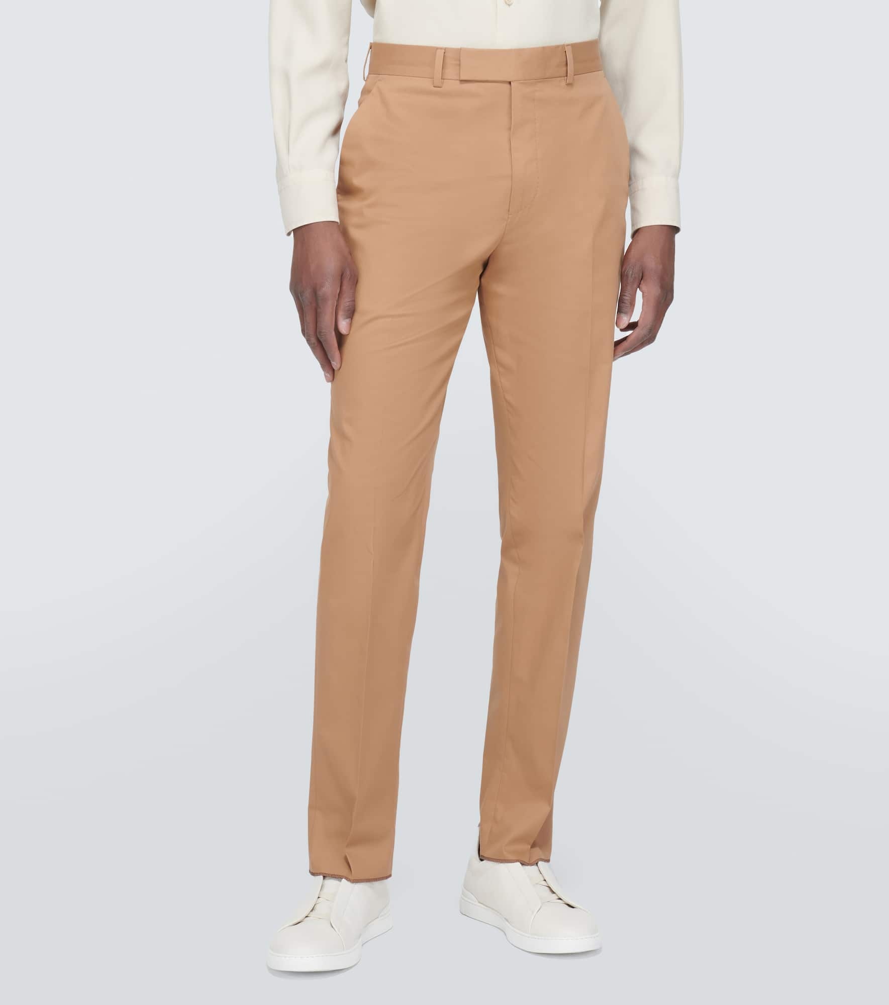 Cotton blend suit pants - 3