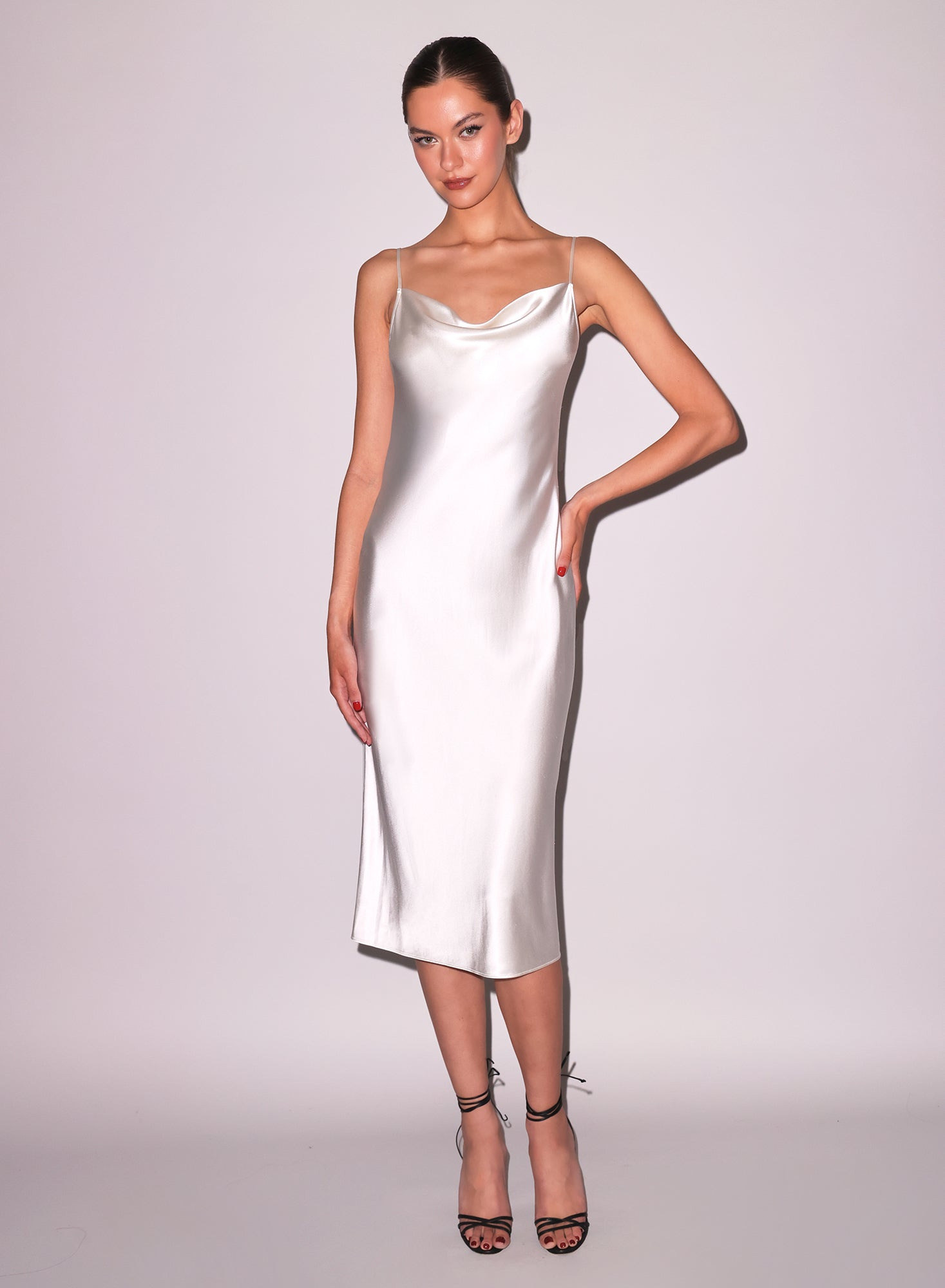 Cowl Neck Slip Dress - 2