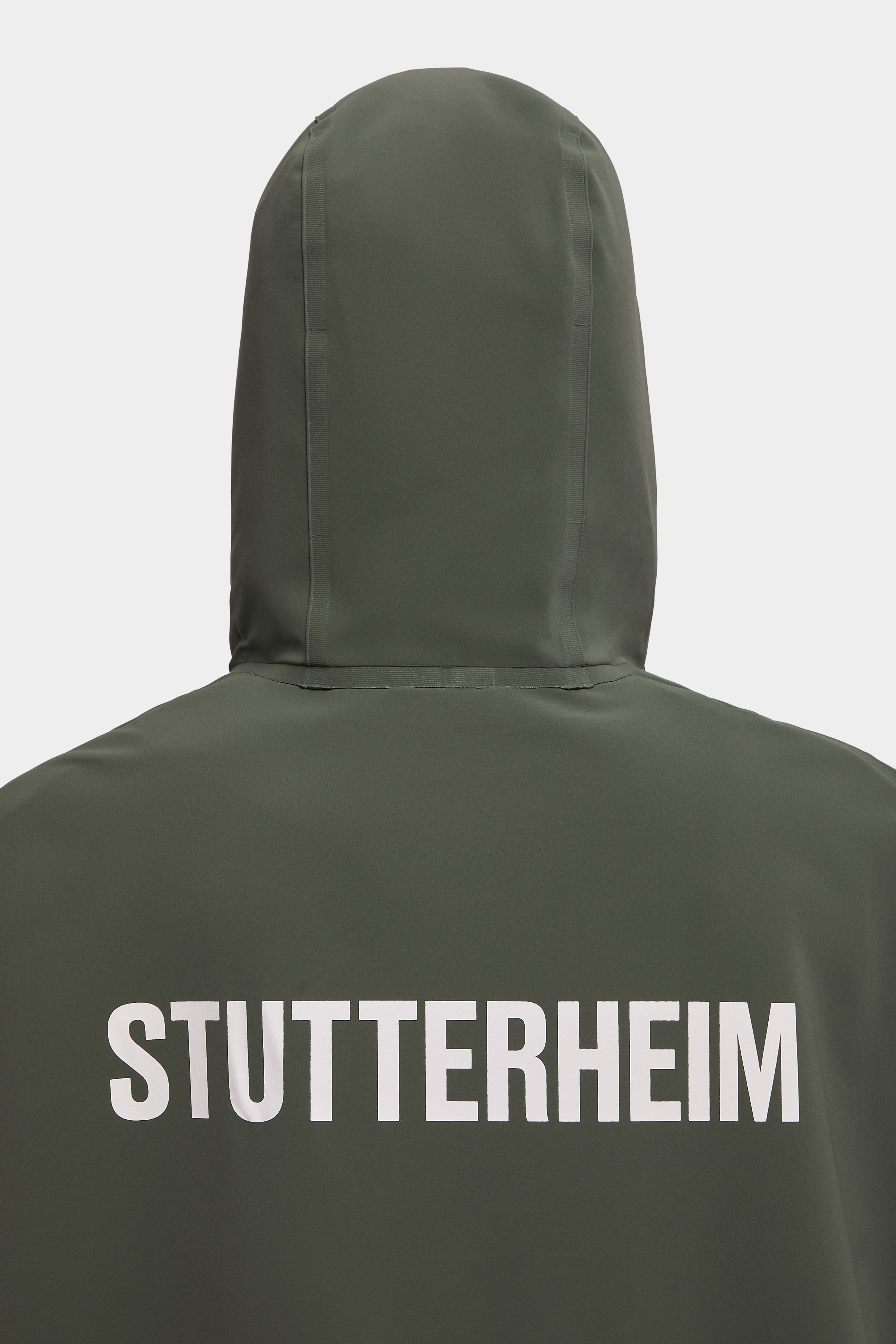 Concert Print Matte Poncho Dark Green - 7