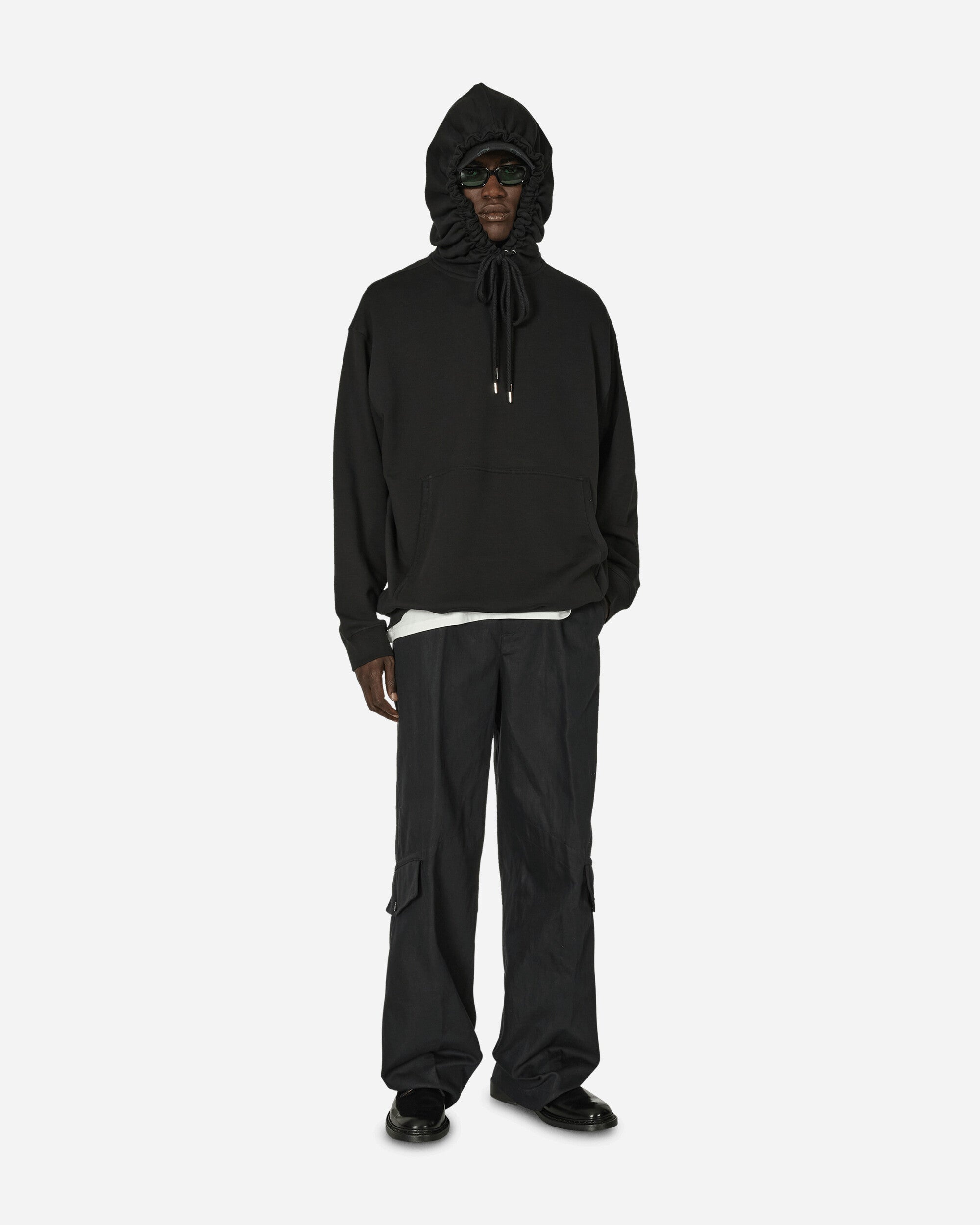 Loose Overdyed Pants Black - 4
