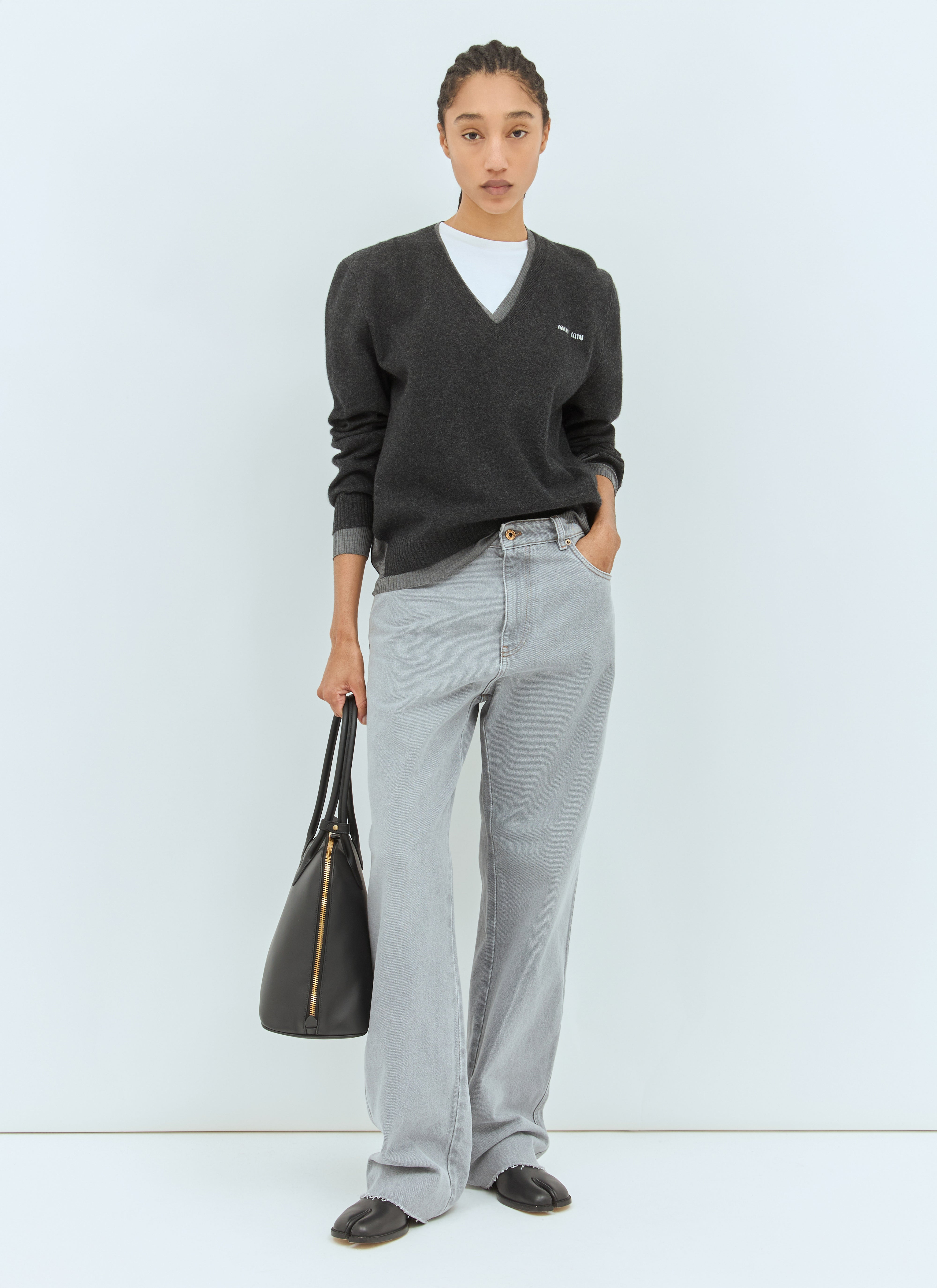Miu Miu Women Faded Jeans - 2