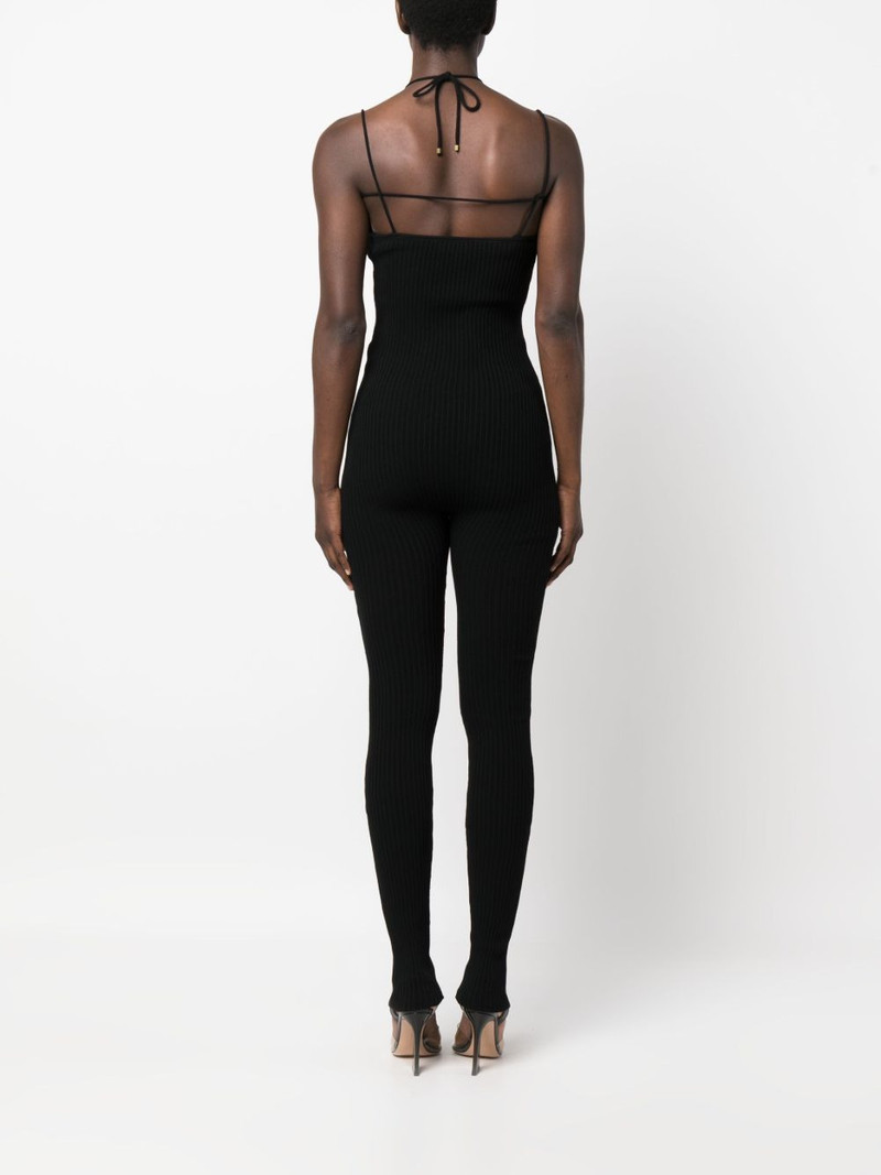 strappy ribbed-knit jumpsuit 4