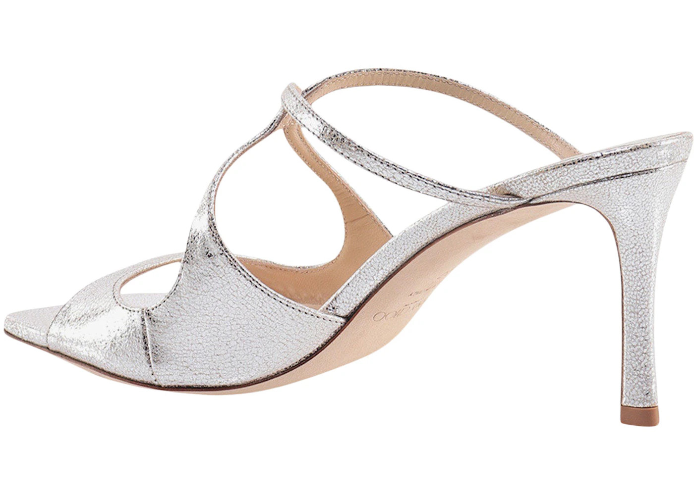 Jimmy Choo Anise 75mm Mule Champange Leather - 3