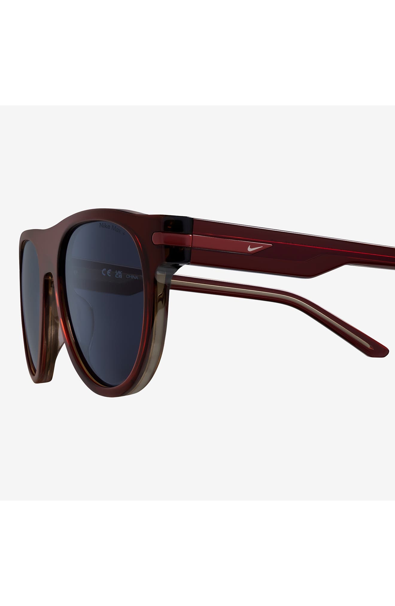 Nike Crescent III 54mm Round Sunglasses in Cedar /Grey at Nordstrom - 4