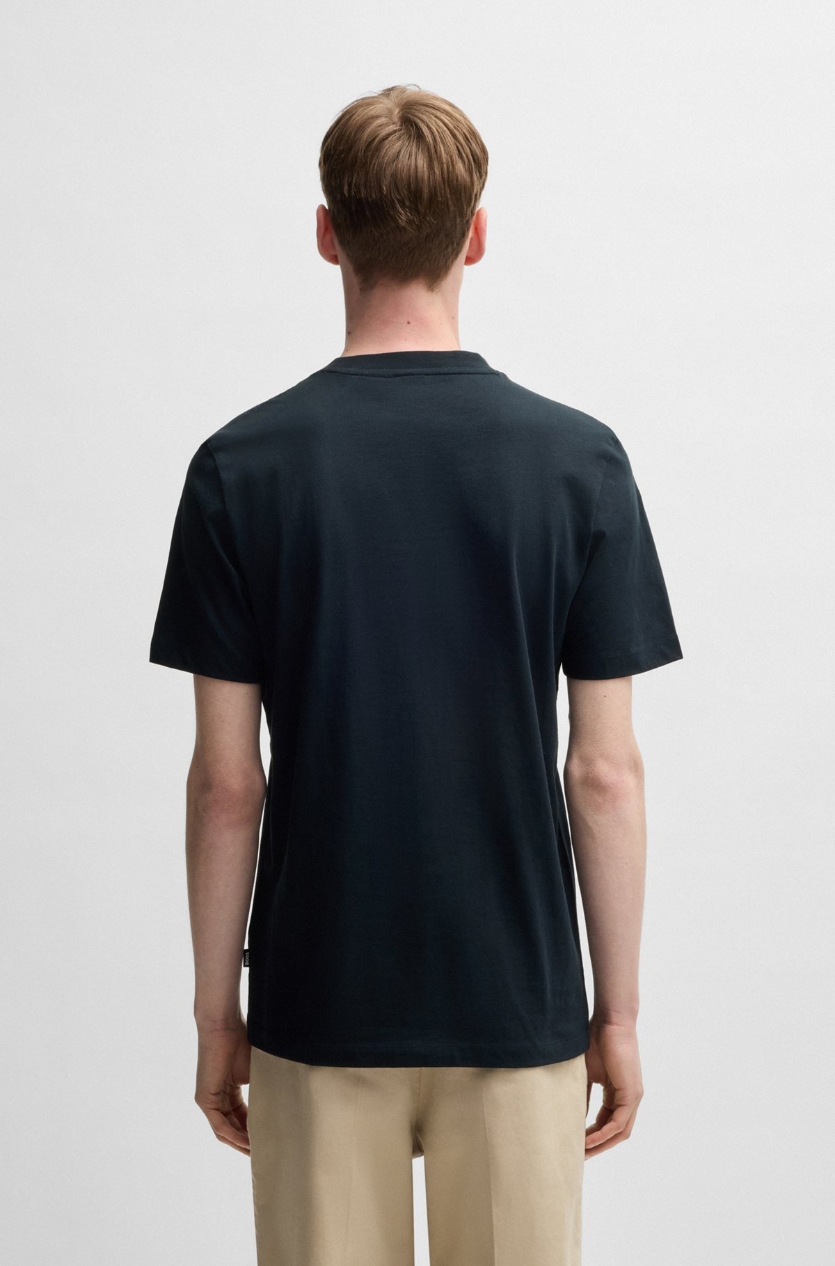 COTTON-JERSEY REGULAR-FIT T-SHIRT WITH SCRIPT LOGO - 3