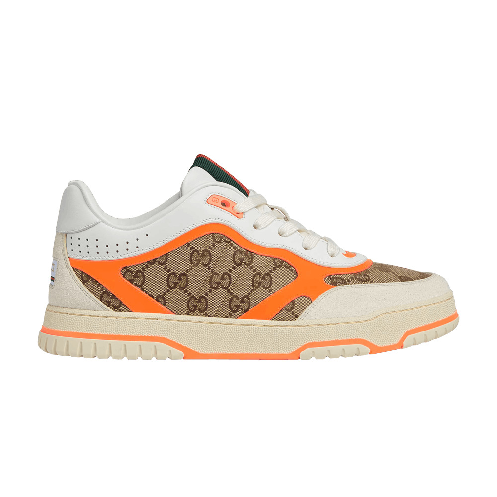 Gucci Re-Web Sneaker 'GG Canvas - Beige Bright Orange' - 1