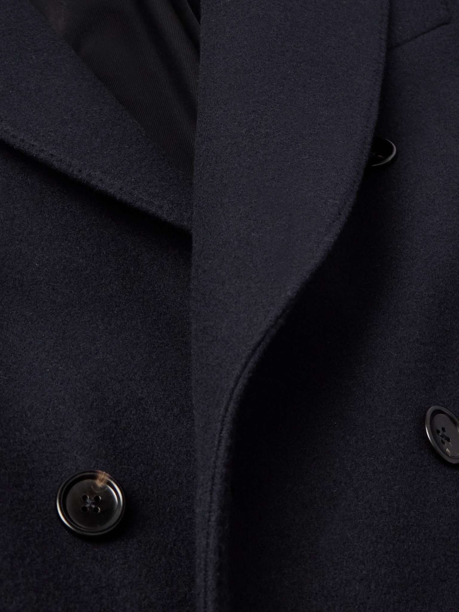 Oversized Double-Breasted Wool Coat - 5