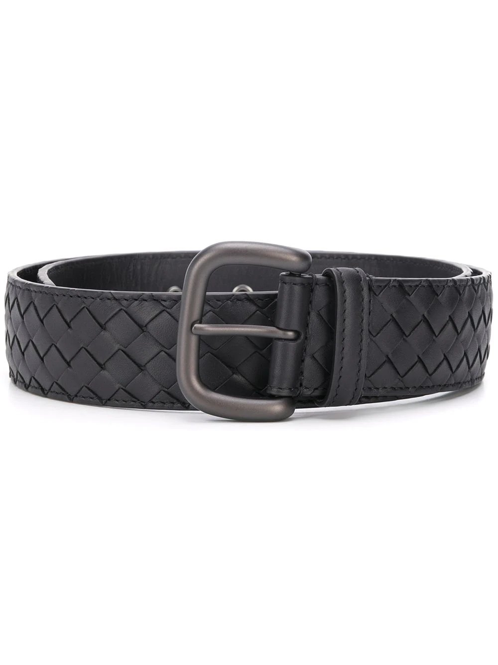 Intrecciato leather belt - 1