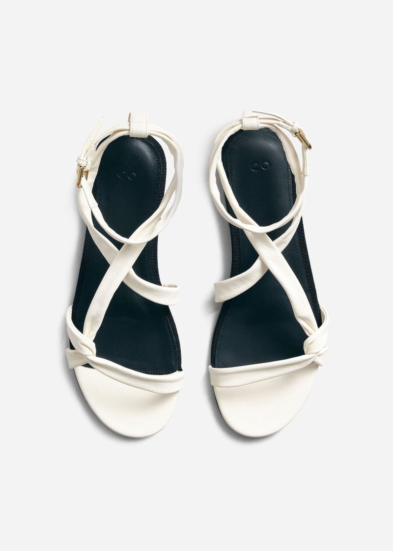 Asymmetric Sandal in Ivory 3