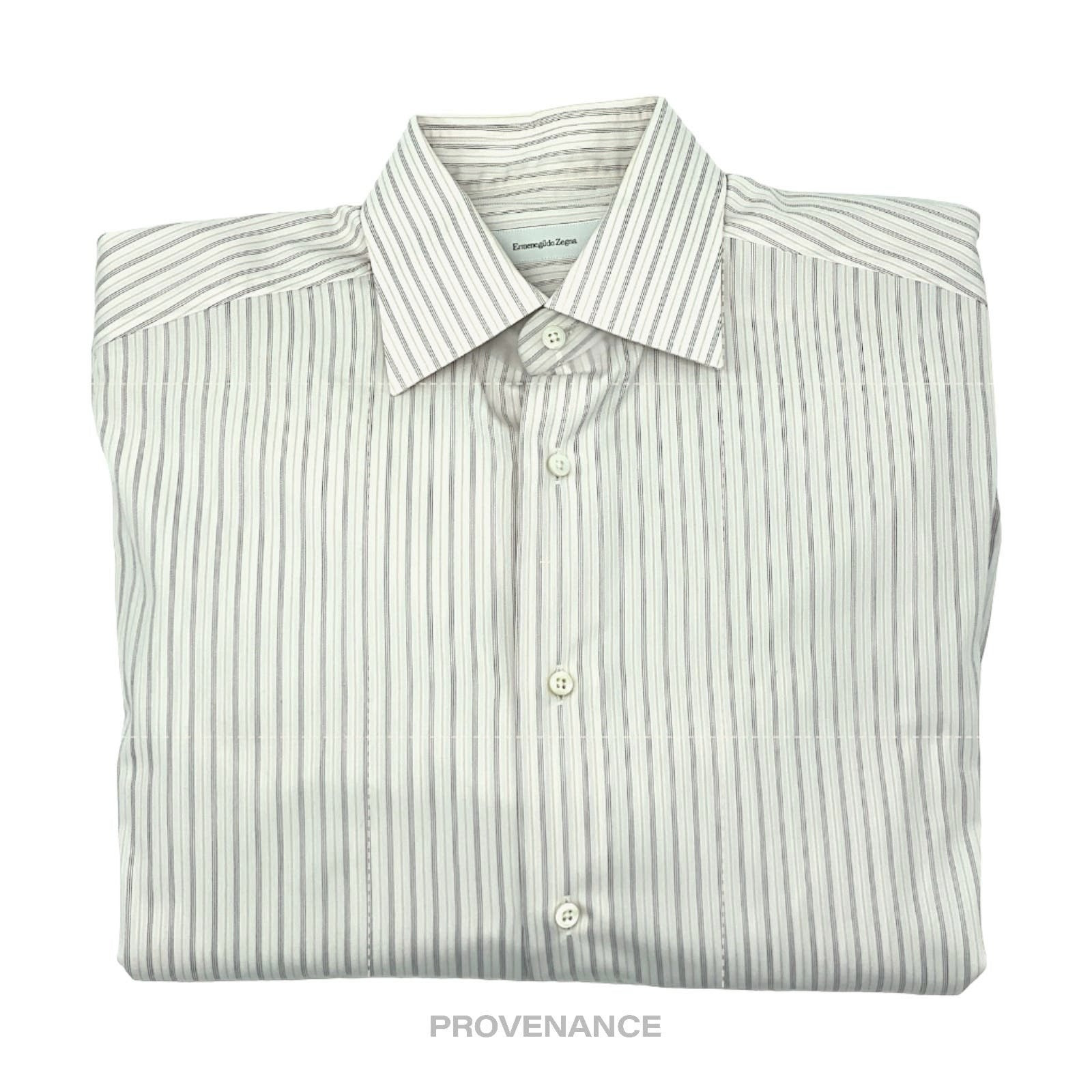 Ermenegildo Zegna Long Sleeve Shirt - Striped - 3