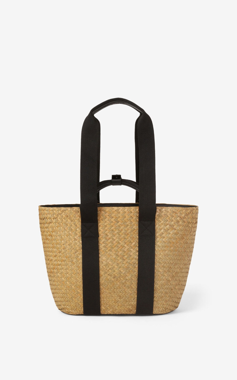 Large KENZO Logo raffia basket 3