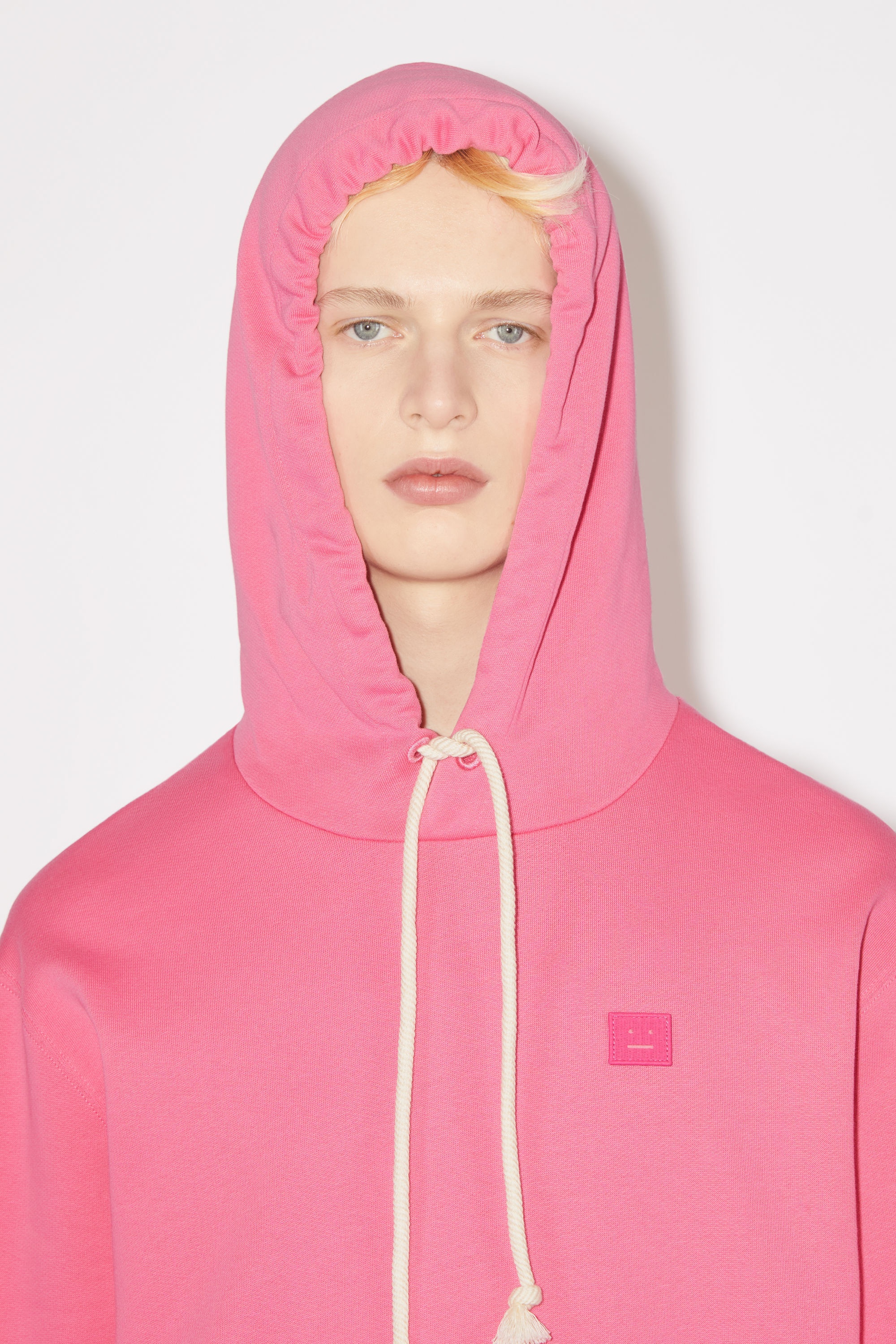 Hooded sweatshirt - Regular fit - Bright pink - 4