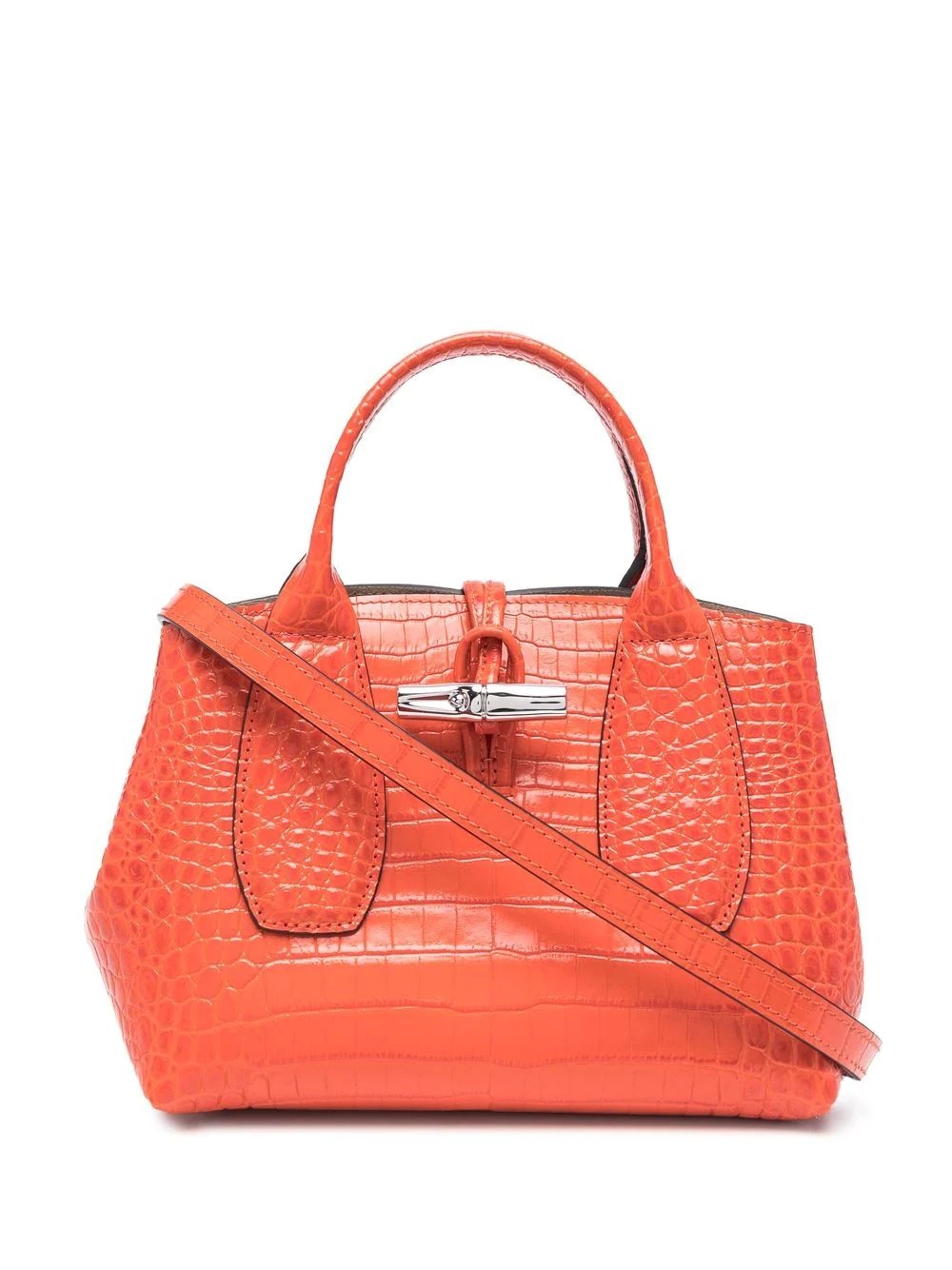 Roseau crocodile-effect leather tote bag - 1