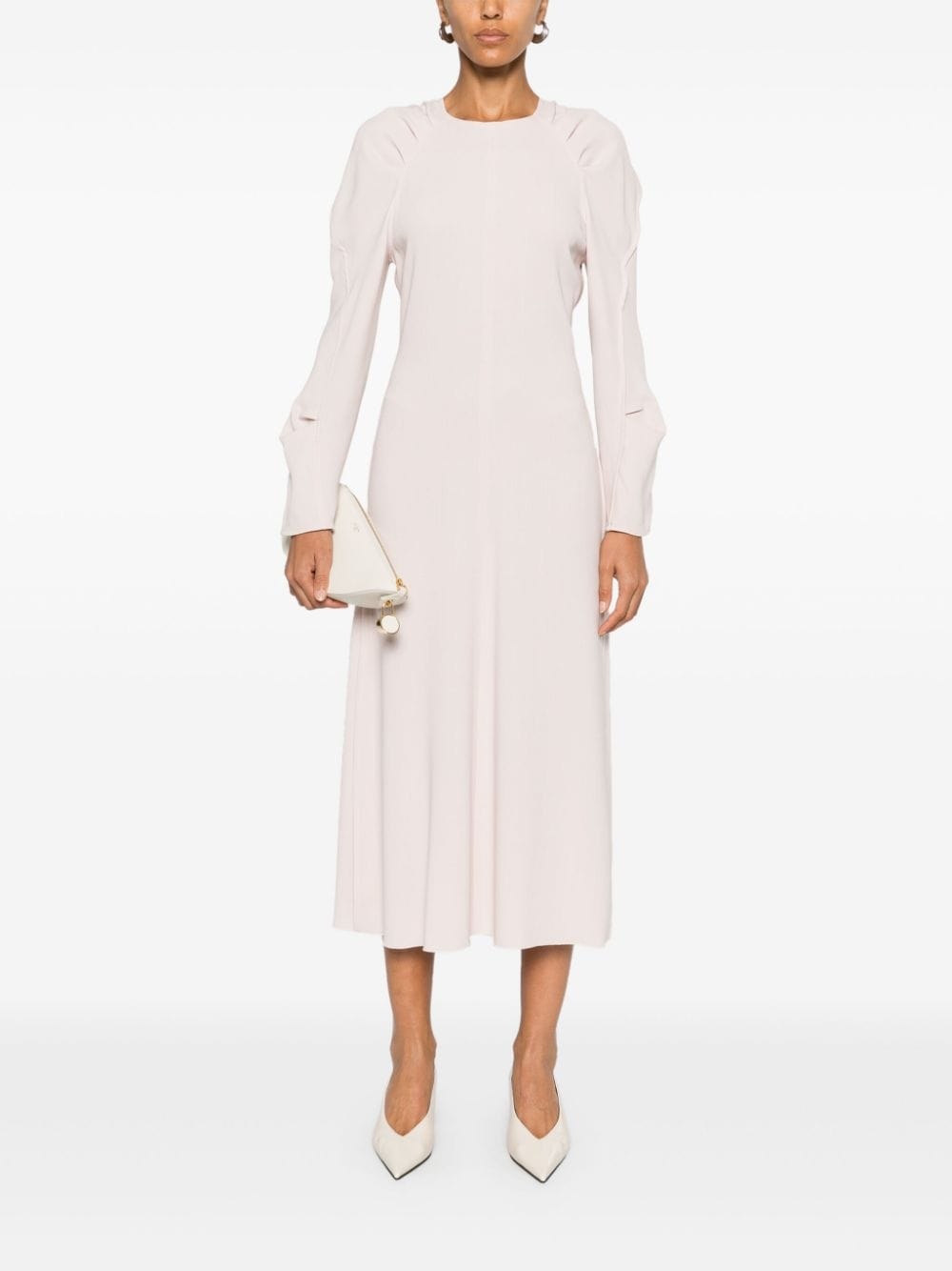 crepe midi dress - 2