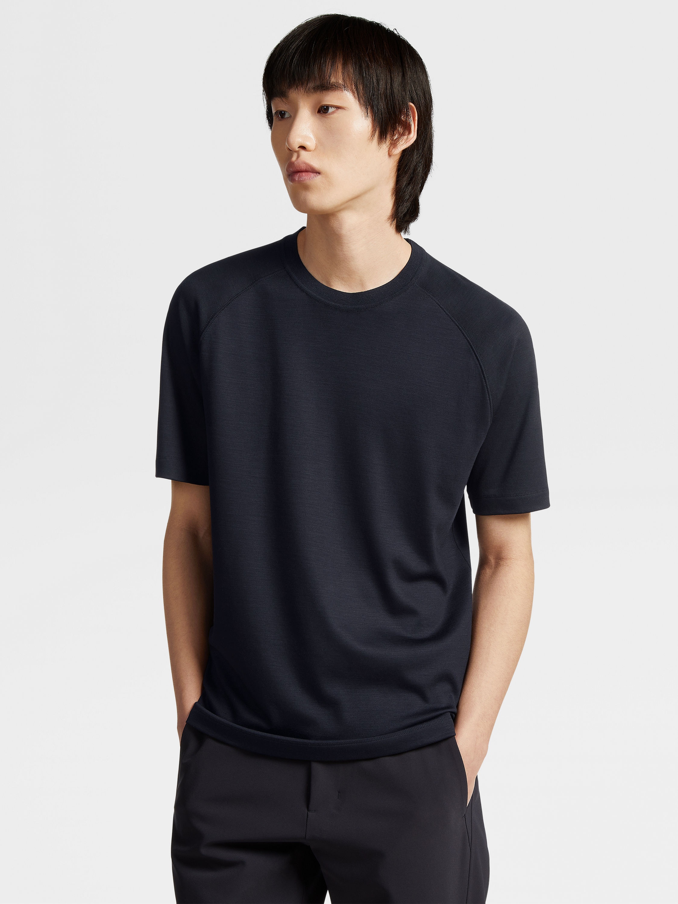 NAVY BLUE HIGH PERFORMANCE™ WOOL T-SHIRT - 5