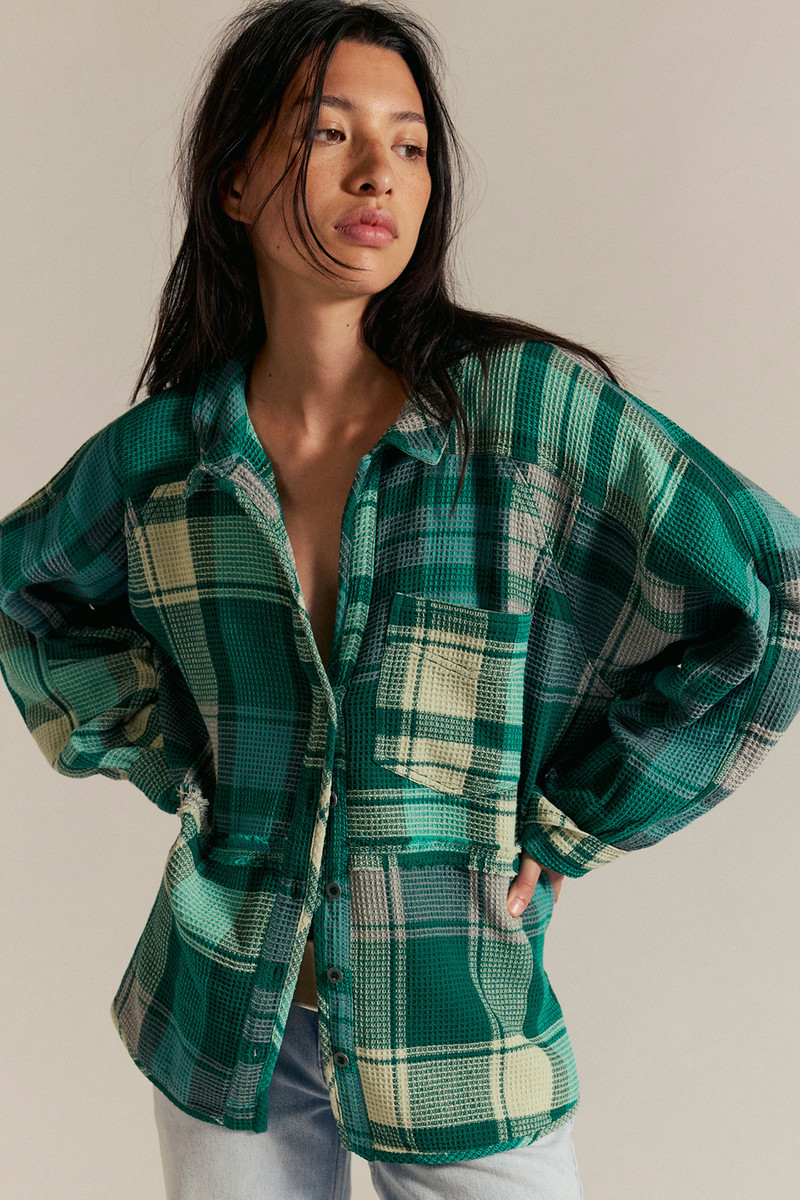We The Free Cozy In Plaid Shirt 1