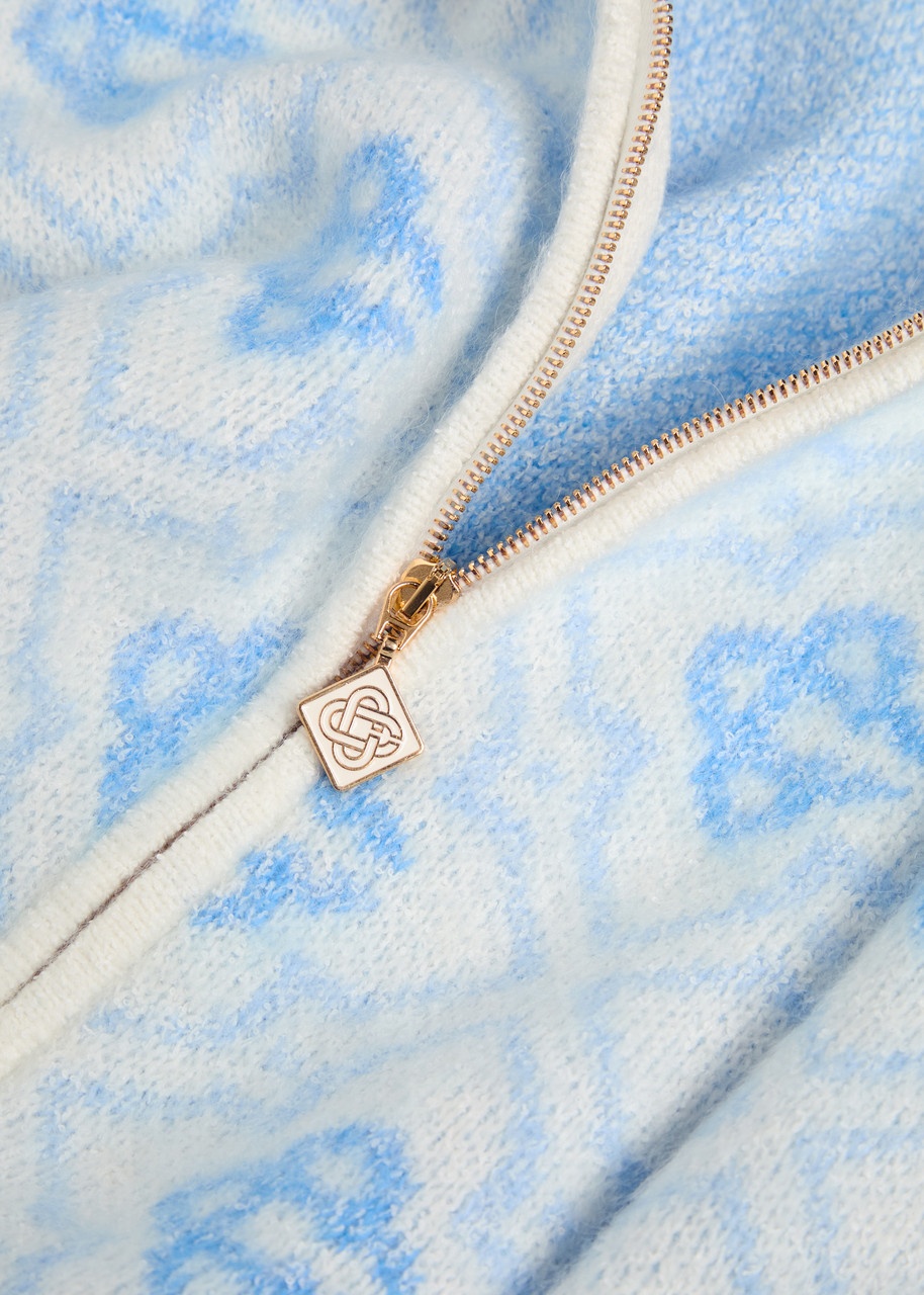 Casablanca Logo-monogrammed Brushed-knit Jacket - 5